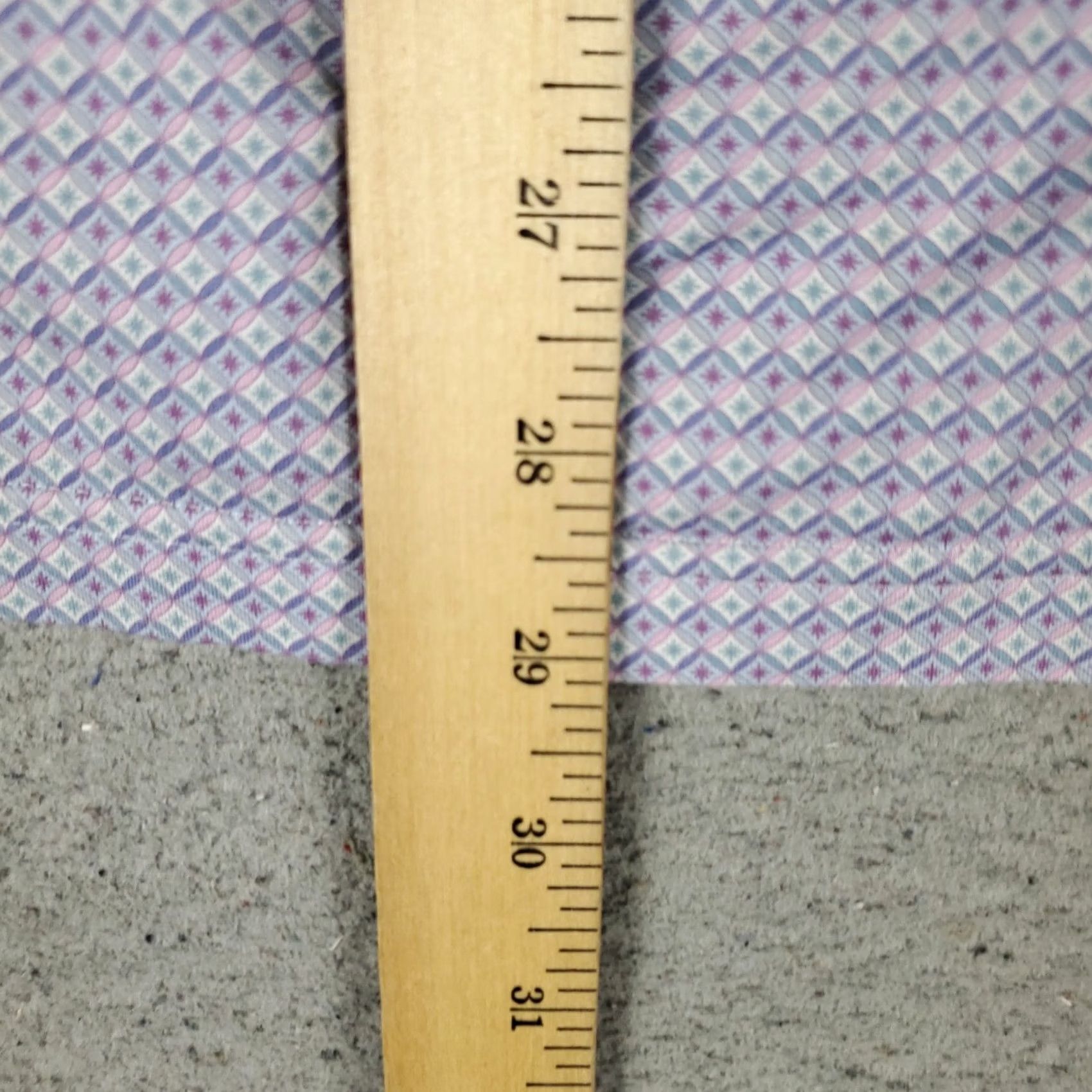 BUGATCHI Bugatchi Uomo Shirt Mens XL Purple Geometric Button Up Short Sleeve Shirt Men Purple Geometric Button-Up XL Size US XL / EU 56 / 4 - 4 Thumbnail
