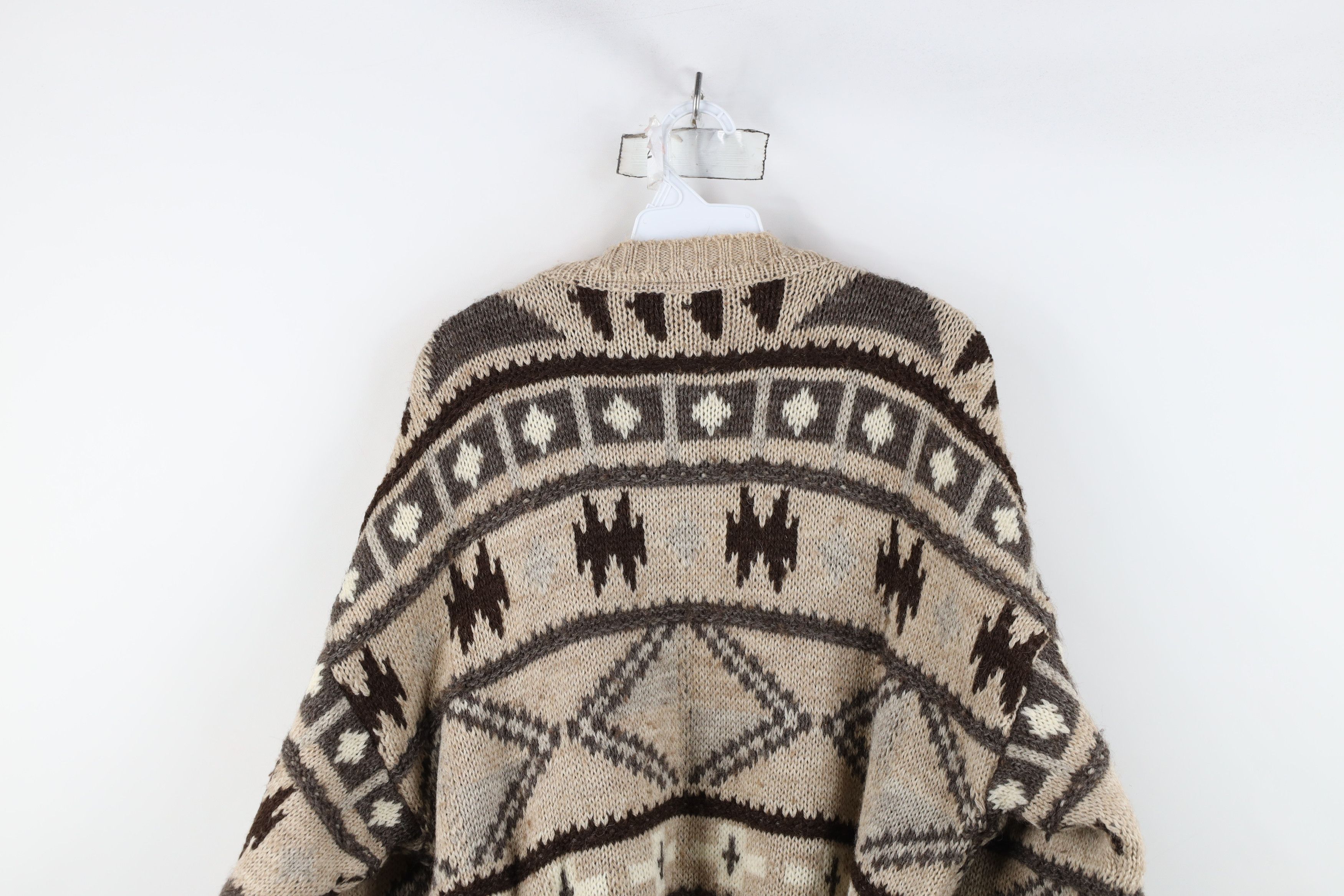 Vintage Vintage 90s Streetwear Wool Fair Isle Fisherman Sweater Size US L / EU 52-54 / 3 - 13 Thumbnail