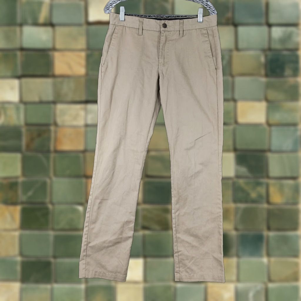 Volcom Volcom Corpo Class Mens Brown Straight Leg Polyester Cotton Pants Size 30 Size US 30 / EU 46 - 1 Thumbnail