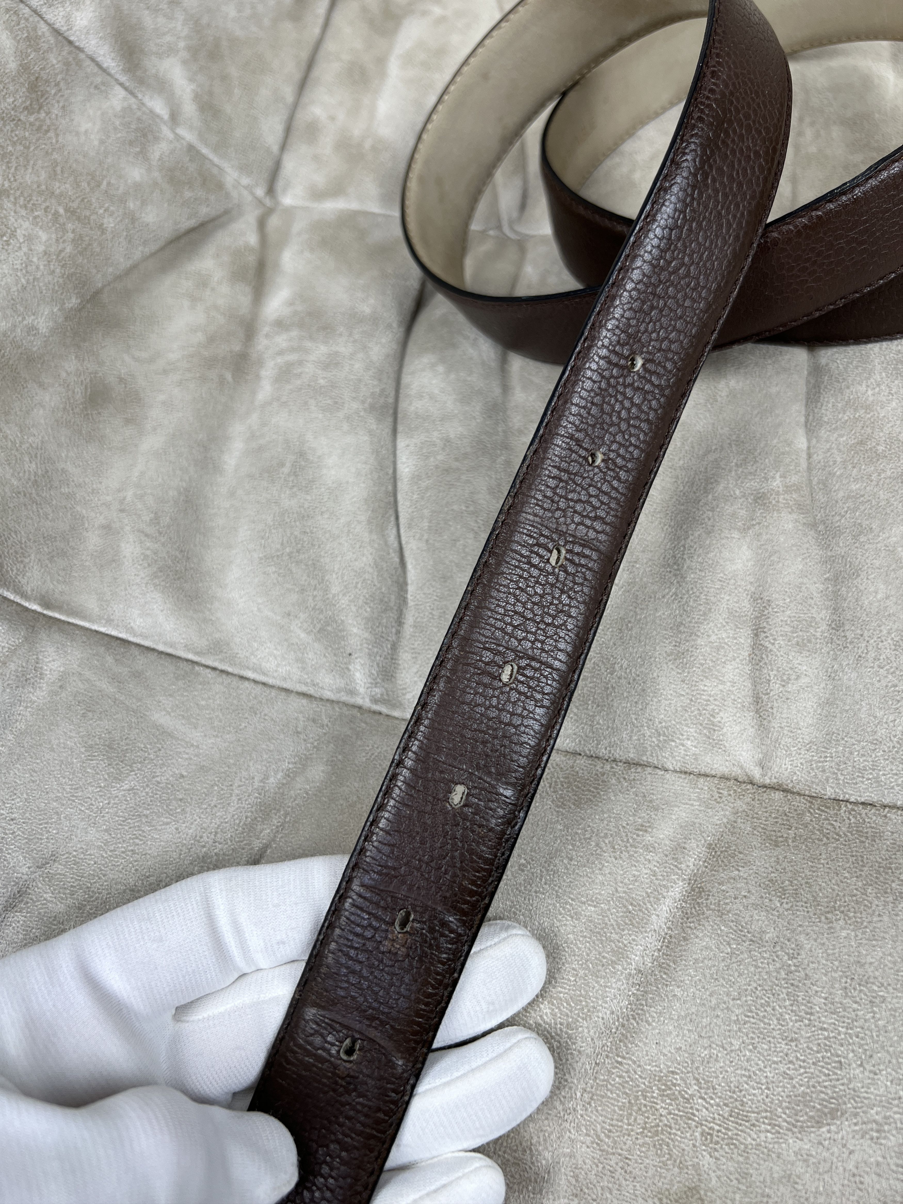 Lanvin Vintage Lanvin Paris Brown Leather Belt France Size ONE SIZE - 6 Thumbnail