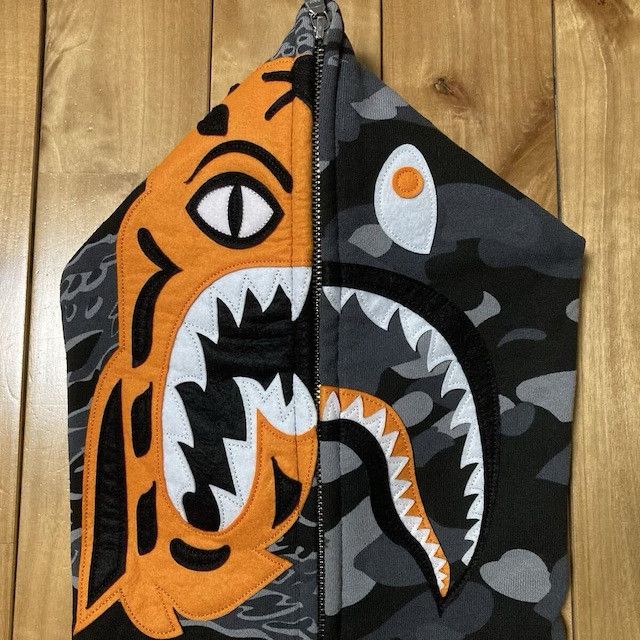 Bape × Undefeated BAPE × Undefeated Tiger Shark Full Zip Hoodie a bathing ape Size US S / EU 44-46 / 1 - 3 Thumbnail