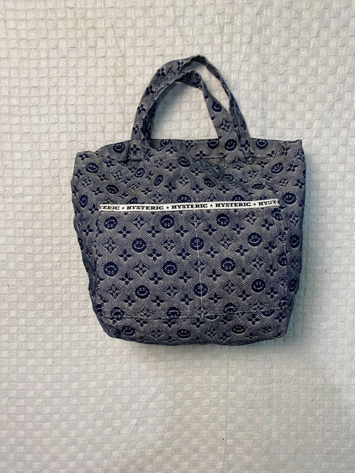 Hysteric Glamour Hysteric Glamour denim monogram tote bag smile repeating Size ONE SIZE - 2 Thumbnail