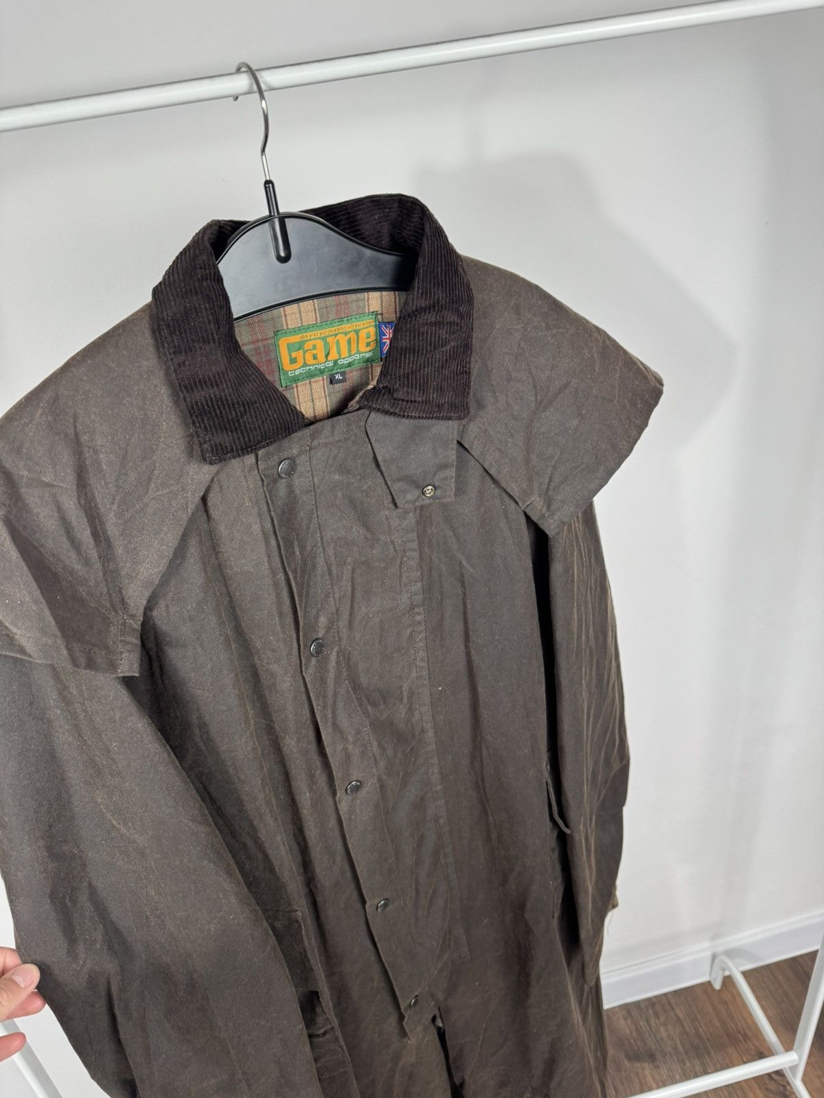 Other Vintage Game Waxed Coat Oilskin Jacket XL Brown Field Coat Size US XL / EU 56 / 4 - 6 Thumbnail