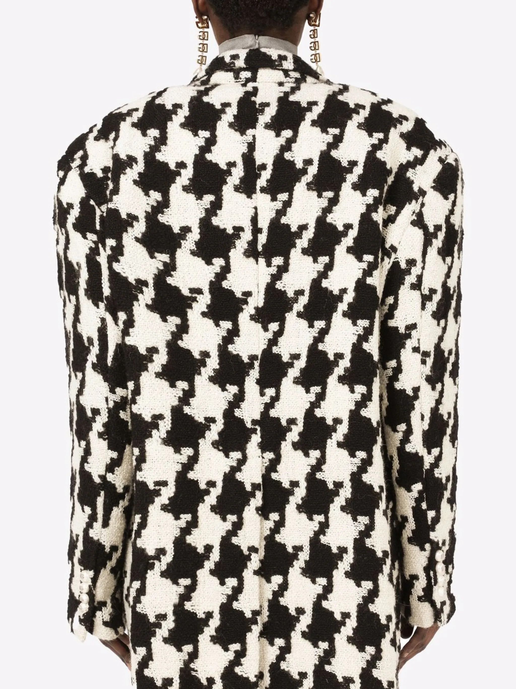 Dolce & Gabbana o1y0825 Coat in Black/White Size XS / US 0-2 / IT 36-38 - 4 Thumbnail