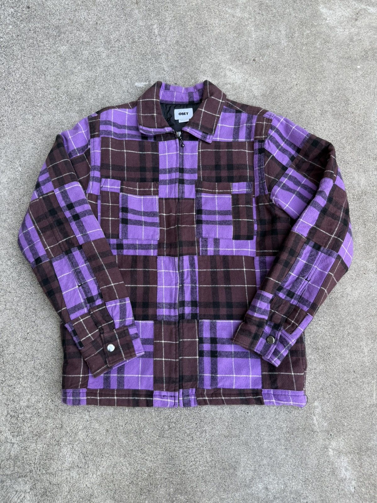 Obey Obey Plaid Jacket Size US S / EU 44-46 / 1 - 1 Thumbnail