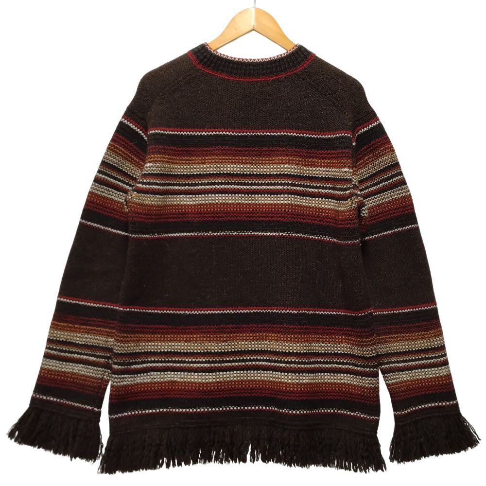 Junya Watanabe Sweater Fringe Design Border Long Sleeve Multicolor Size US M / EU 48-50 / 2 - 2 Thumbnail