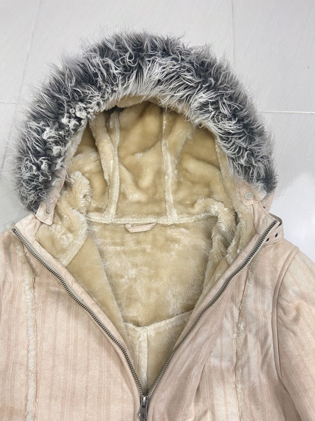 Mossimo Mossimo faux fur shearling hoodie jacket Size L / US 10 / IT 46 - 4 Thumbnail