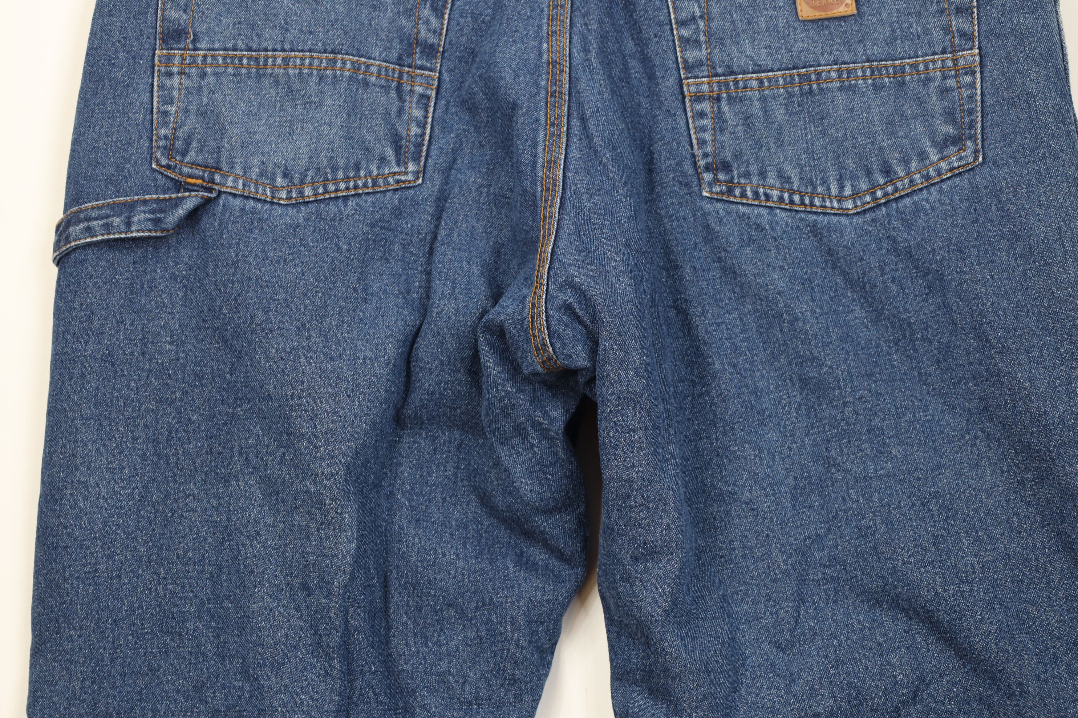 Vintage Vintage Y2K Streetwear Lined Wide Leg Dungaree Denim Jeans Size US 36 / EU 52 - 12 Thumbnail