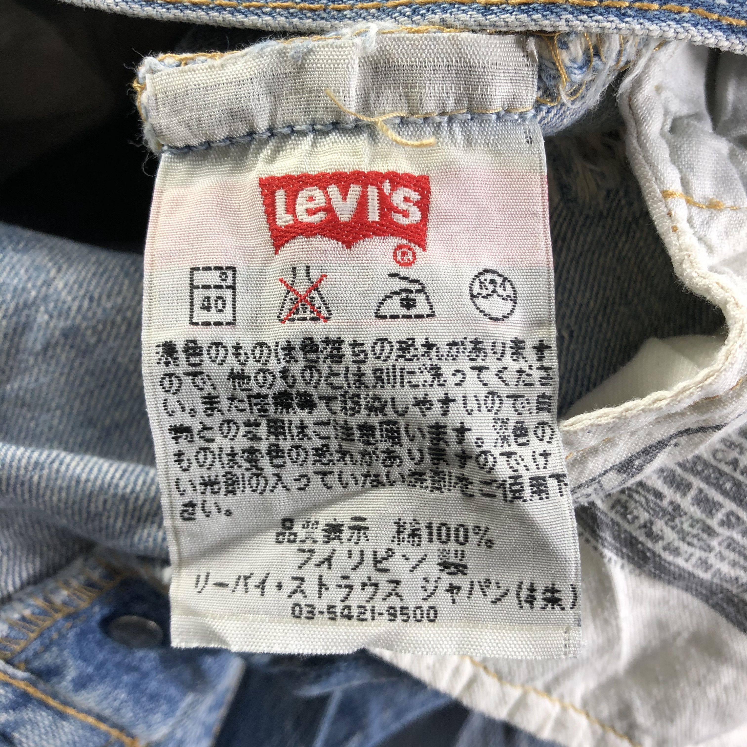 Levi's 90s Vintage Blue Wash Levis 501 Jeans-J3572 Size 31" - 10 Thumbnail