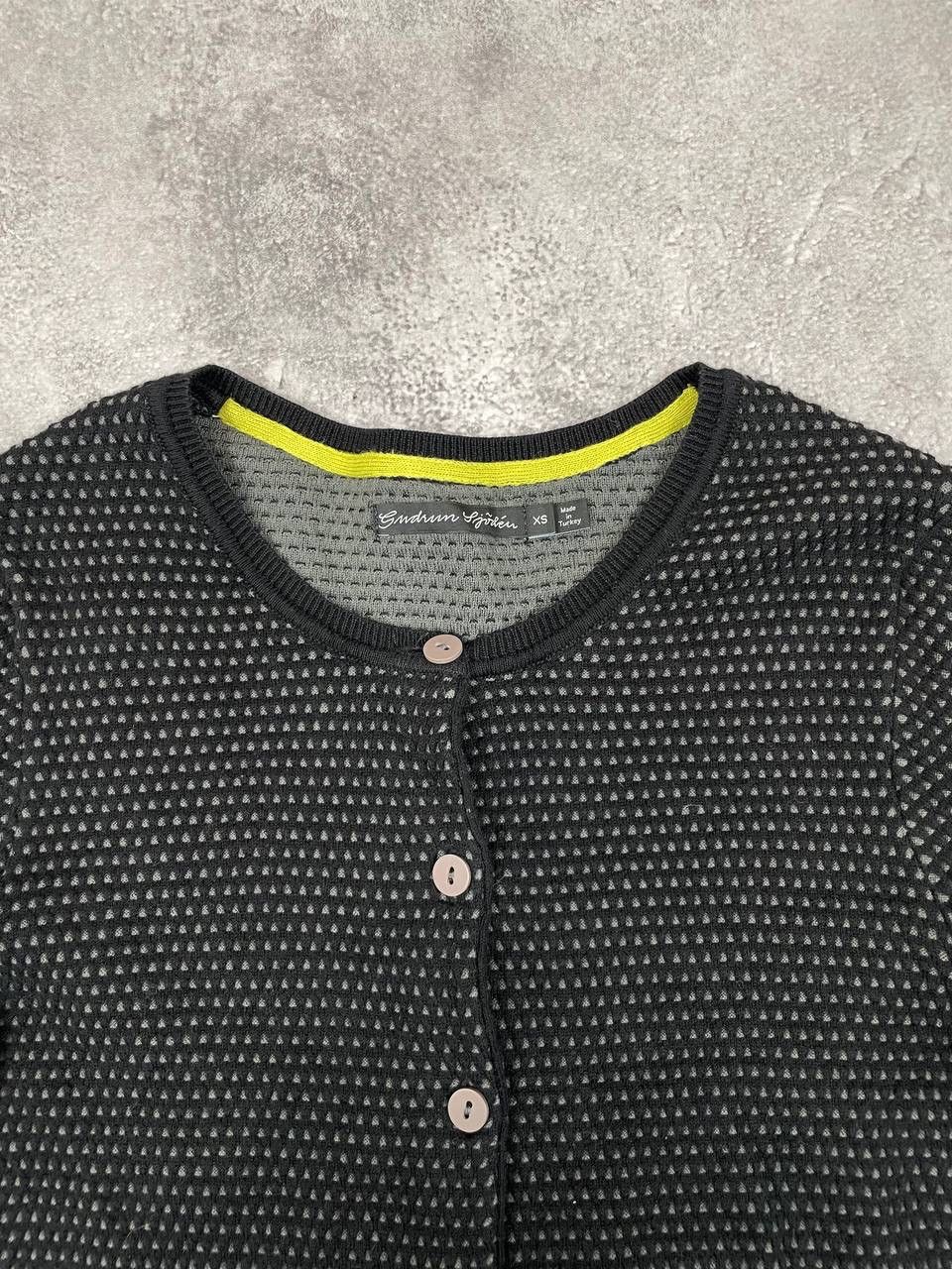 Gudrun Sjoden Gudrun Sjödén Women’s Textured Knit Cardigan Black Grey Size XS / US 0-2 / IT 36-38 - 2 Thumbnail