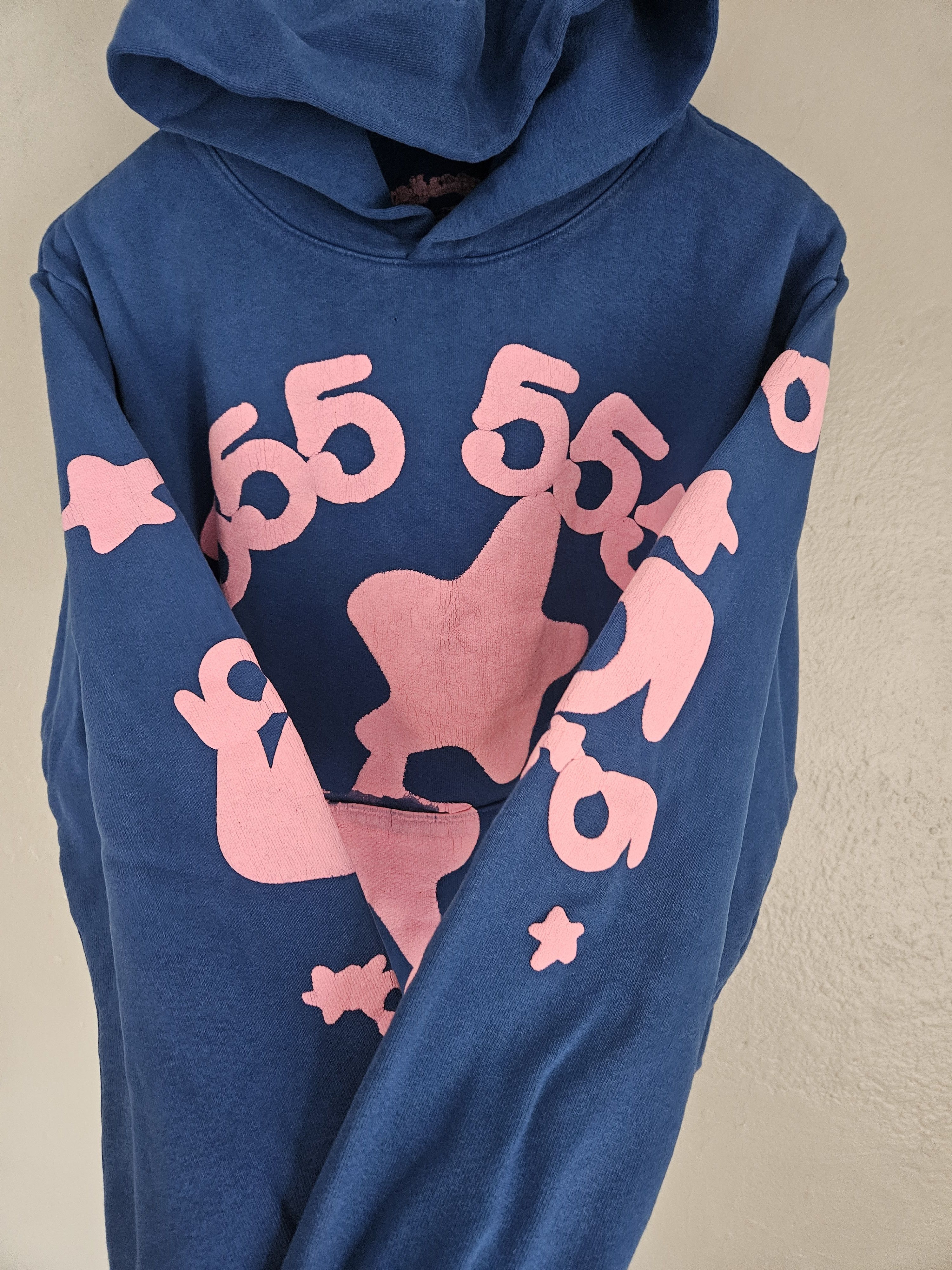Sp5der Beluga Blue Pink Stars Hoodie Size US S / EU 44-46 / 1 - 3 Thumbnail