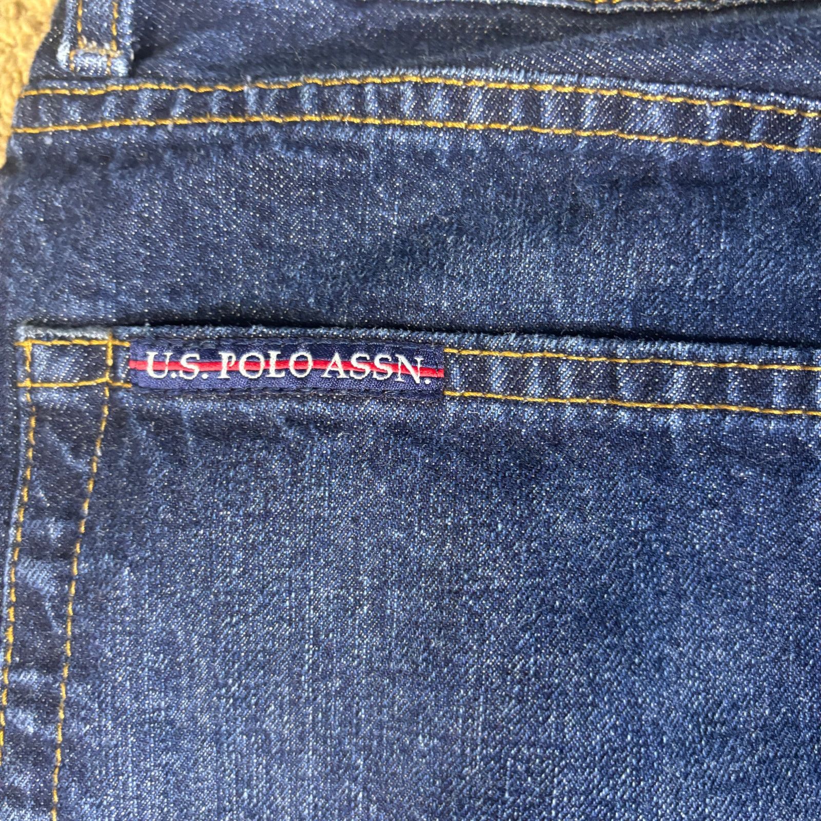 U.S. Polo Assn. y2k 2000s US Polo Assn wide leg bootcut jeans 36x29 9.5 inch Size US 36 / EU 52 - 5 Thumbnail