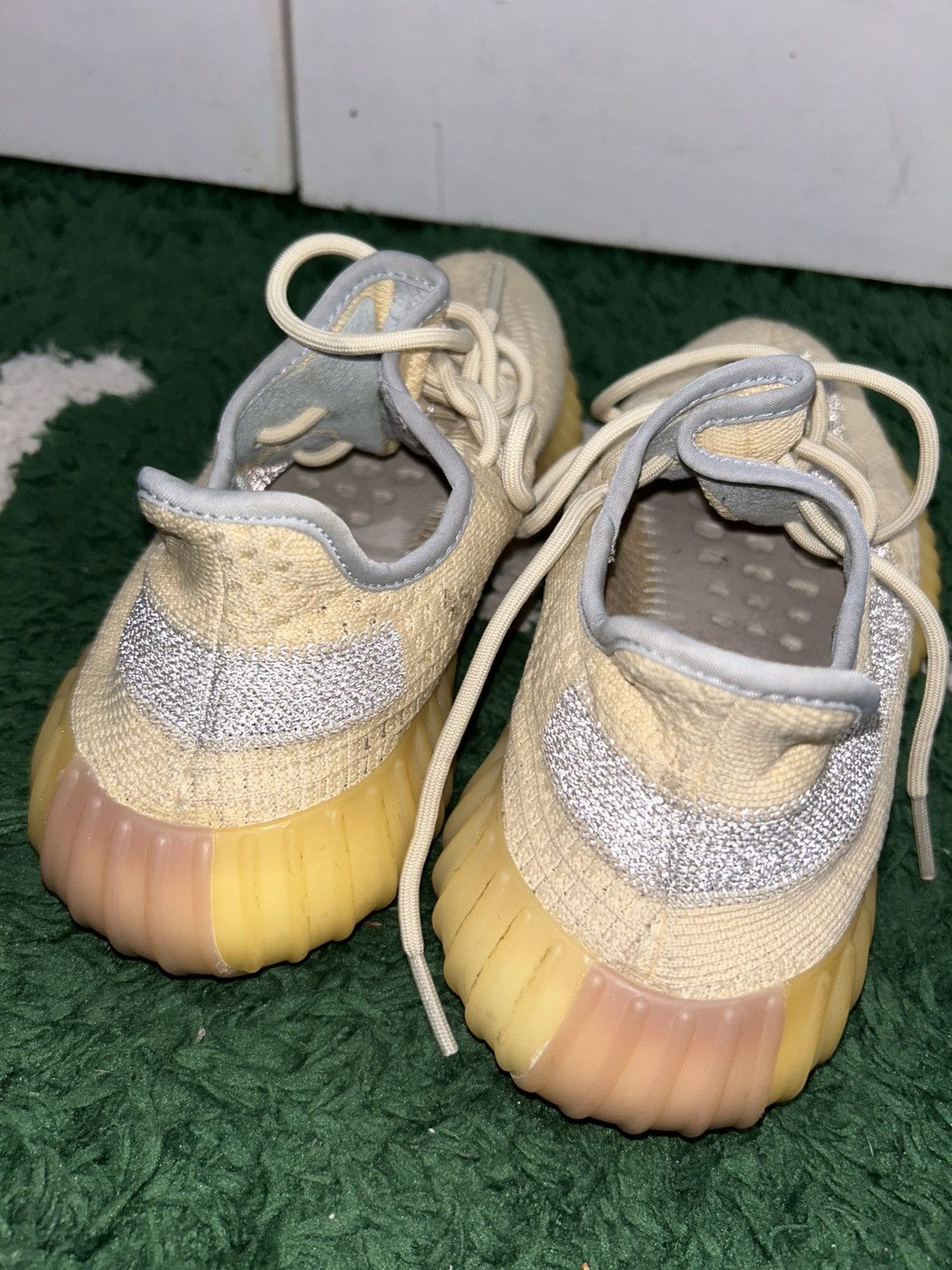 Adidas Yeezy 350 linen preowned with box no insoles Size US 9.5 / EU 42-43 - 5 Thumbnail