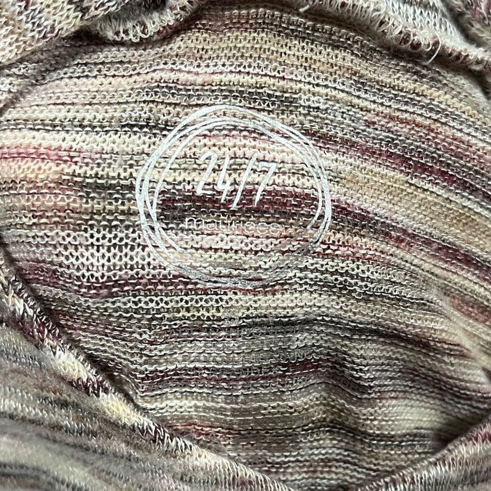 Vintage Maurices 24/7 Hi-Low Top Striped Criss Cross 3/4 Sleeve S Size S / US 4 / IT 40 - 2 Thumbnail