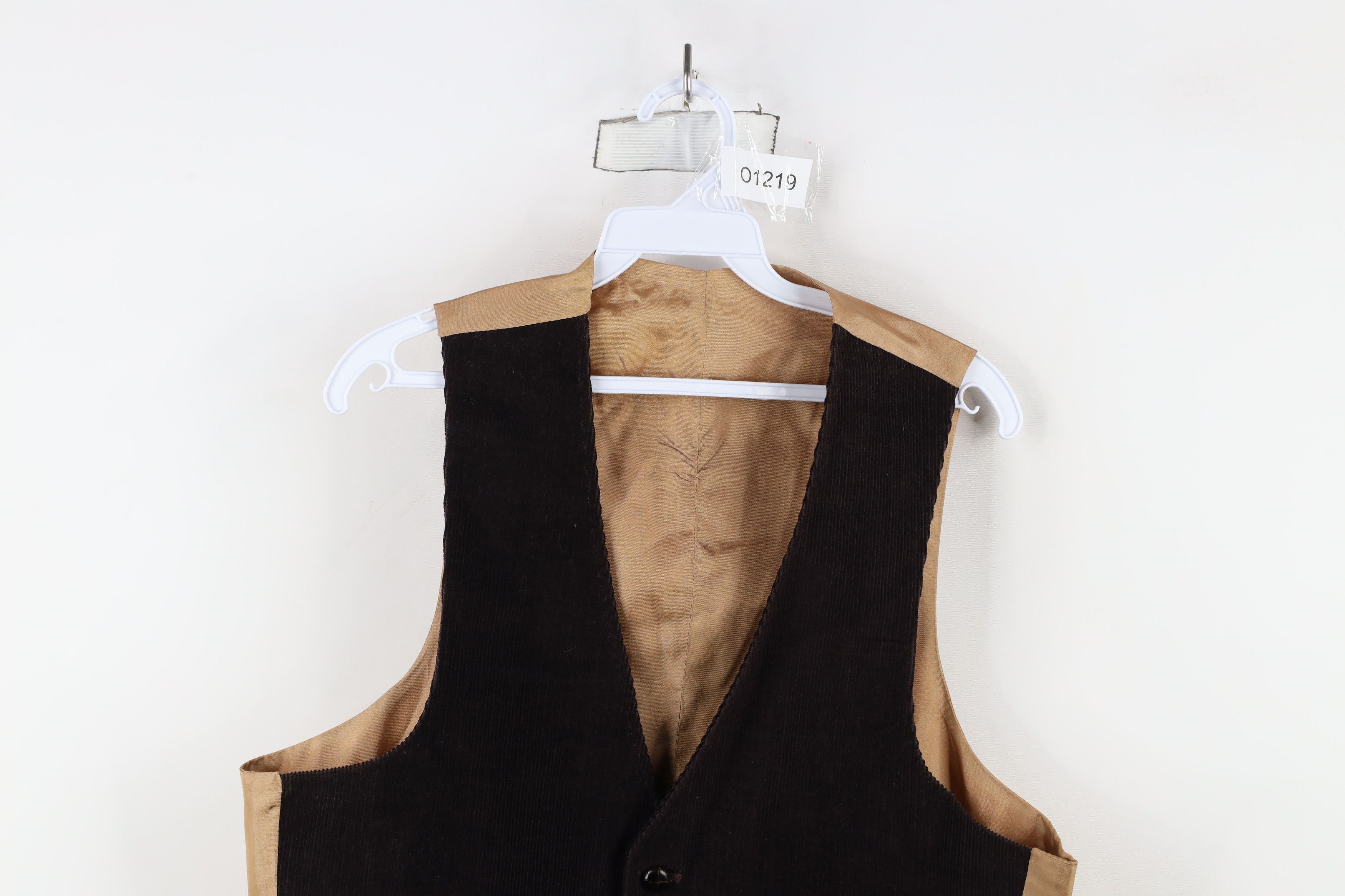 Vintage Vintage 70s Streetwear Button Suit Vest Jacket Brown Size US XXL / EU 58 / 5 - 2 Thumbnail
