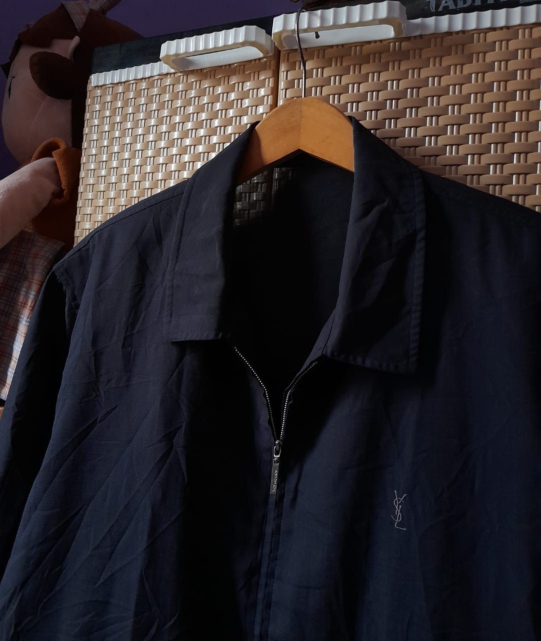 image of YSL Blackvintage YVES Saint Laurent X YSL Jacket, Men's (Size Large)
