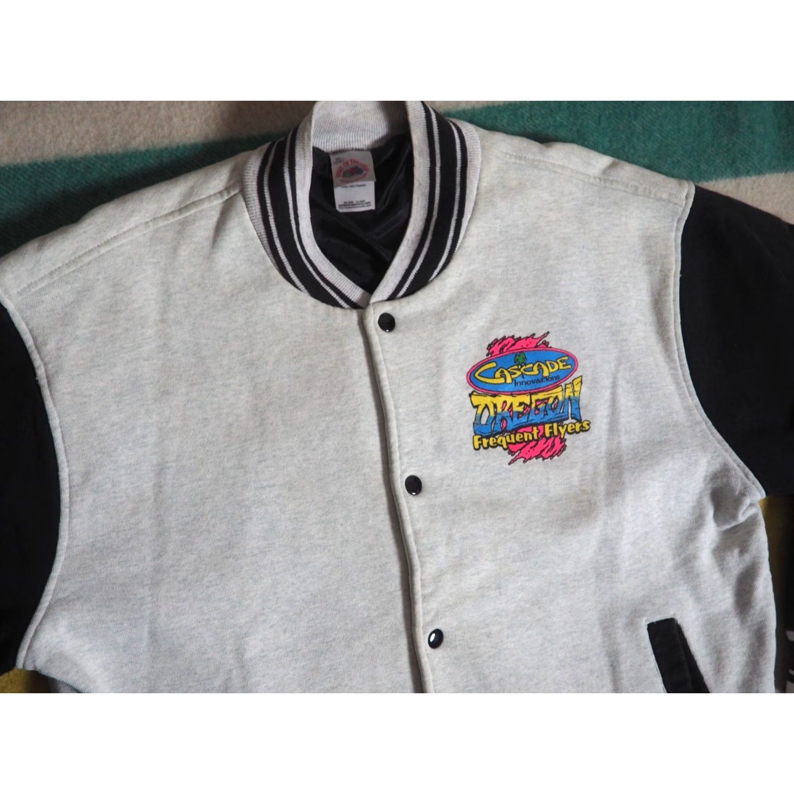 Fruit Of The Loom VTG Fruit of the Loom Oregon Dunes ATV Moto MX Gray Sweatshirt Jacket Mens XL Crew Neck Snap Long Sleeve Logo All Seasons 90s Pullover Sweatshirt Size US XL / EU 56 / 4 - 4 Thumbnail