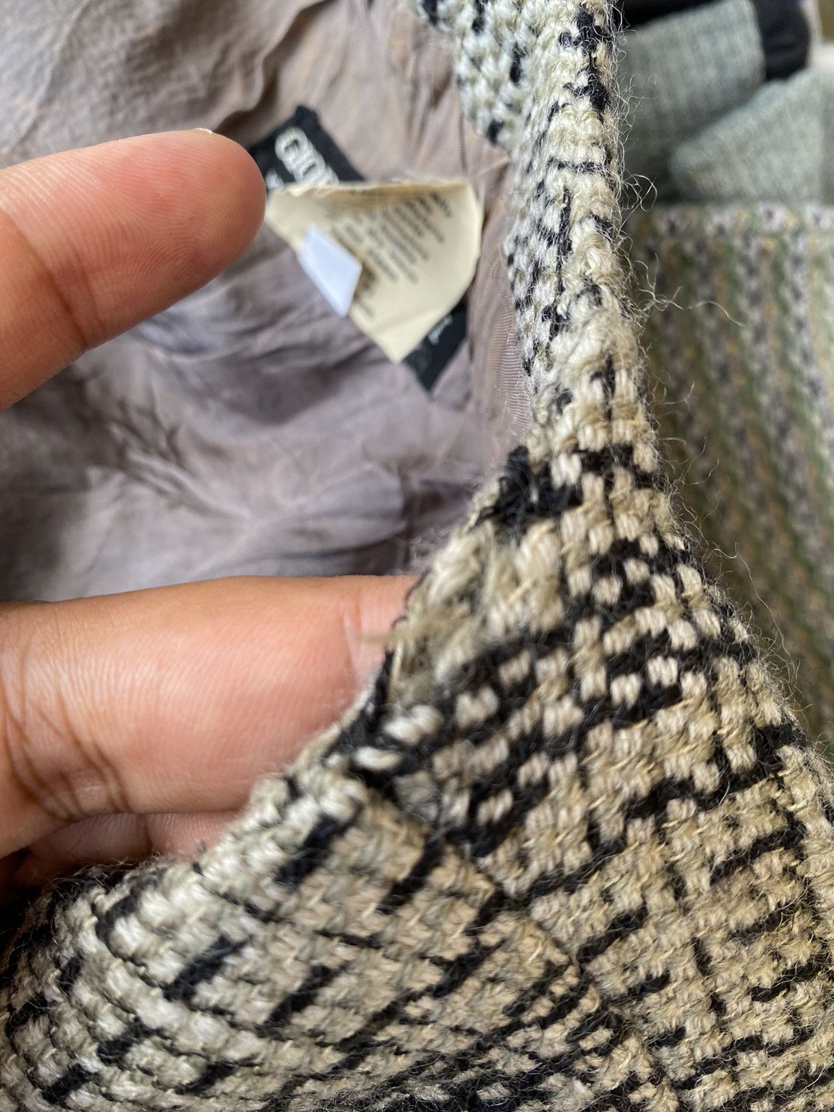 Giorgio Armani × Vintage 80s tweed jacket | Grailed