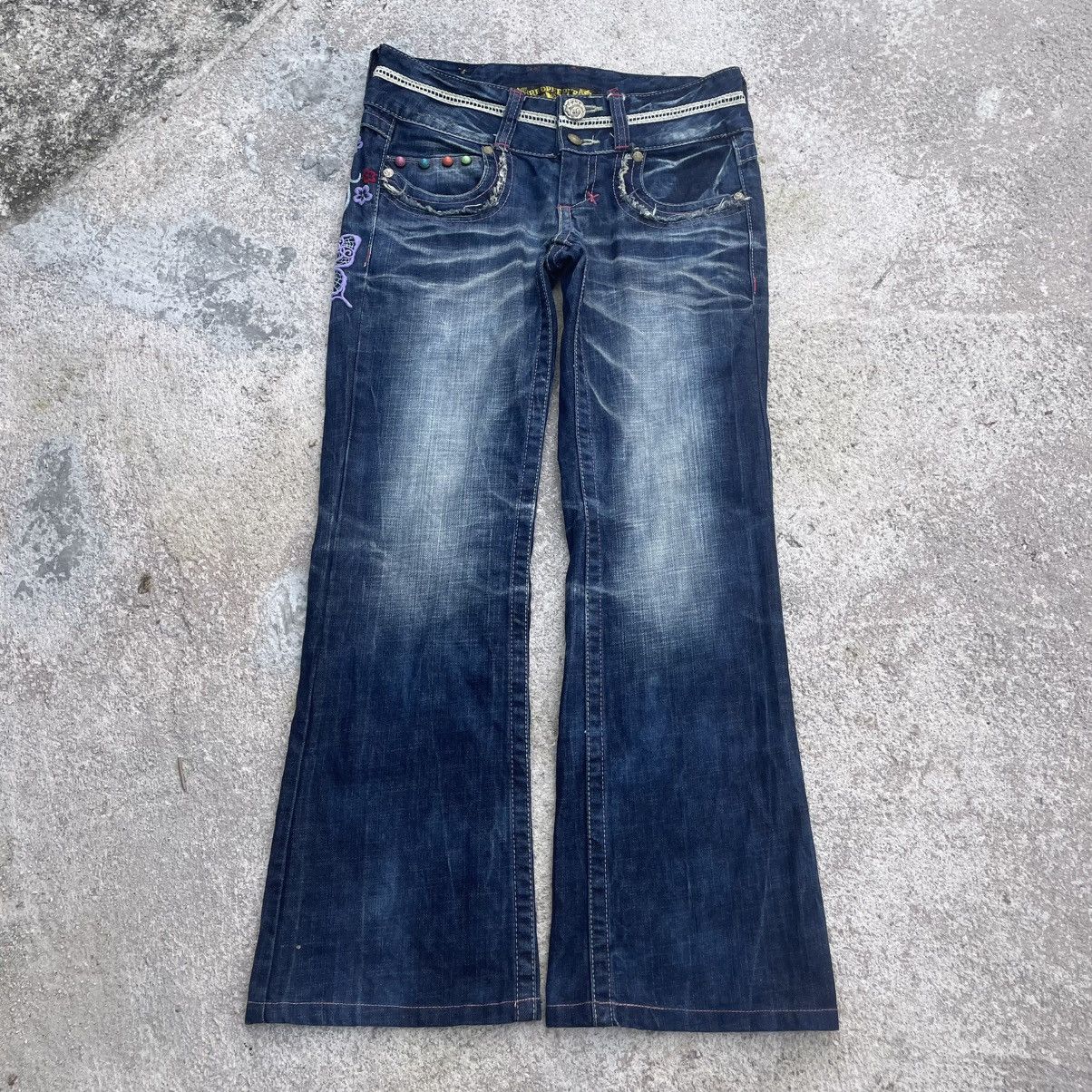 Japanese Brand “REDPEPPER DENIM” FLARE JEAN BOOTCUT SEDITIONARIES PANTS Size 27" / US 4 / IT 40 - 1 Thumbnail