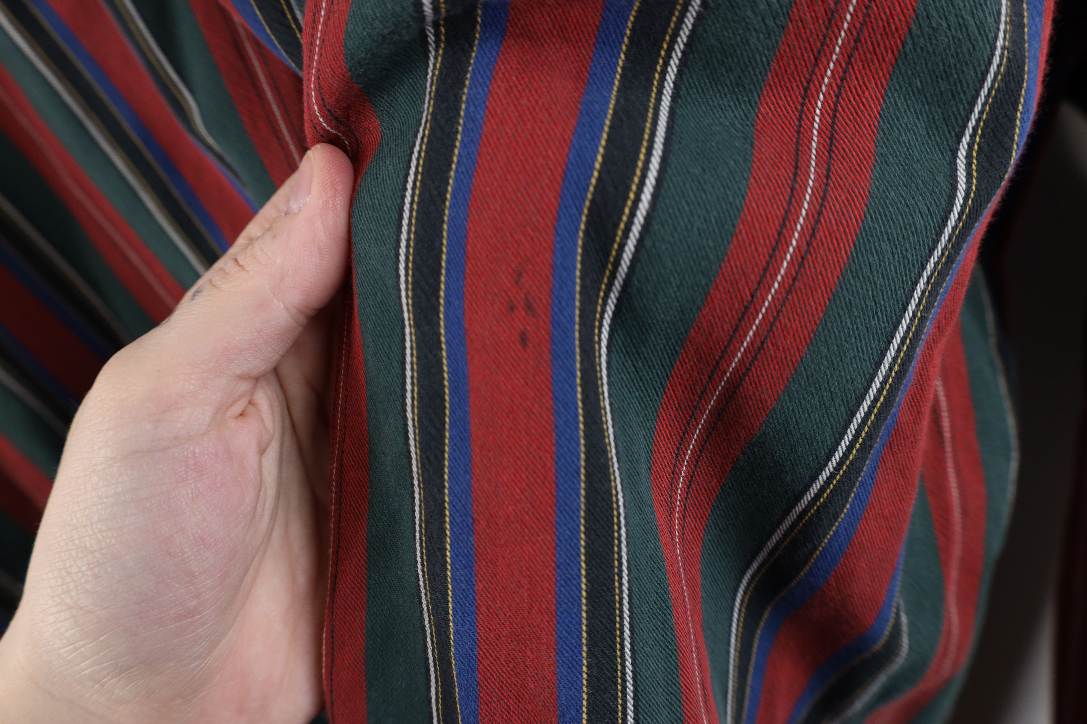 Vintage Vintage 90s Streetwear Striped Collared Button Down Shirt Size US XL / EU 56 / 4 - 8 Thumbnail