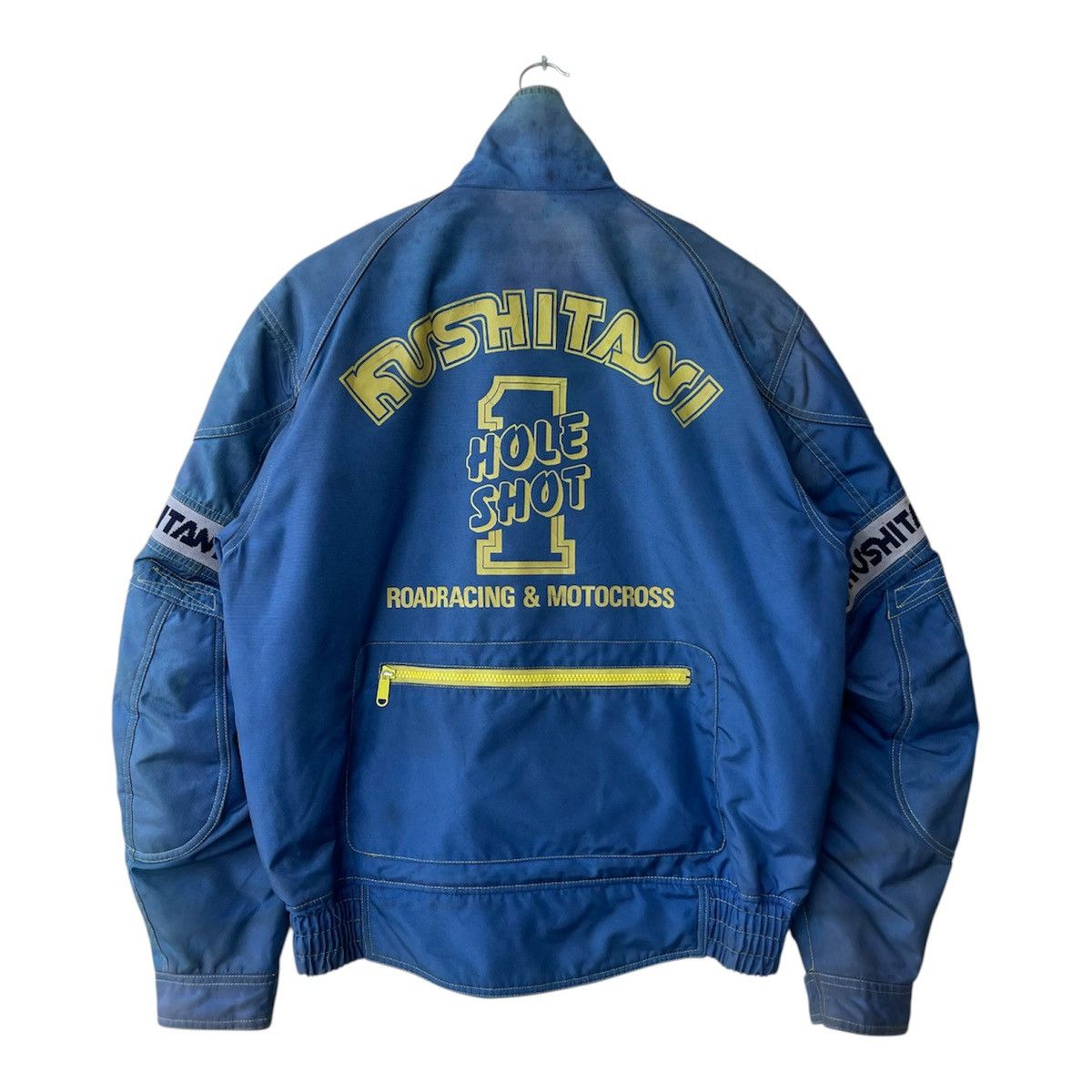 Helmut Lang Vintage 80s Astro Kushitani "Hole Shot" Racing Jacket Size US L / EU 52-54 / 3 - 3 Thumbnail