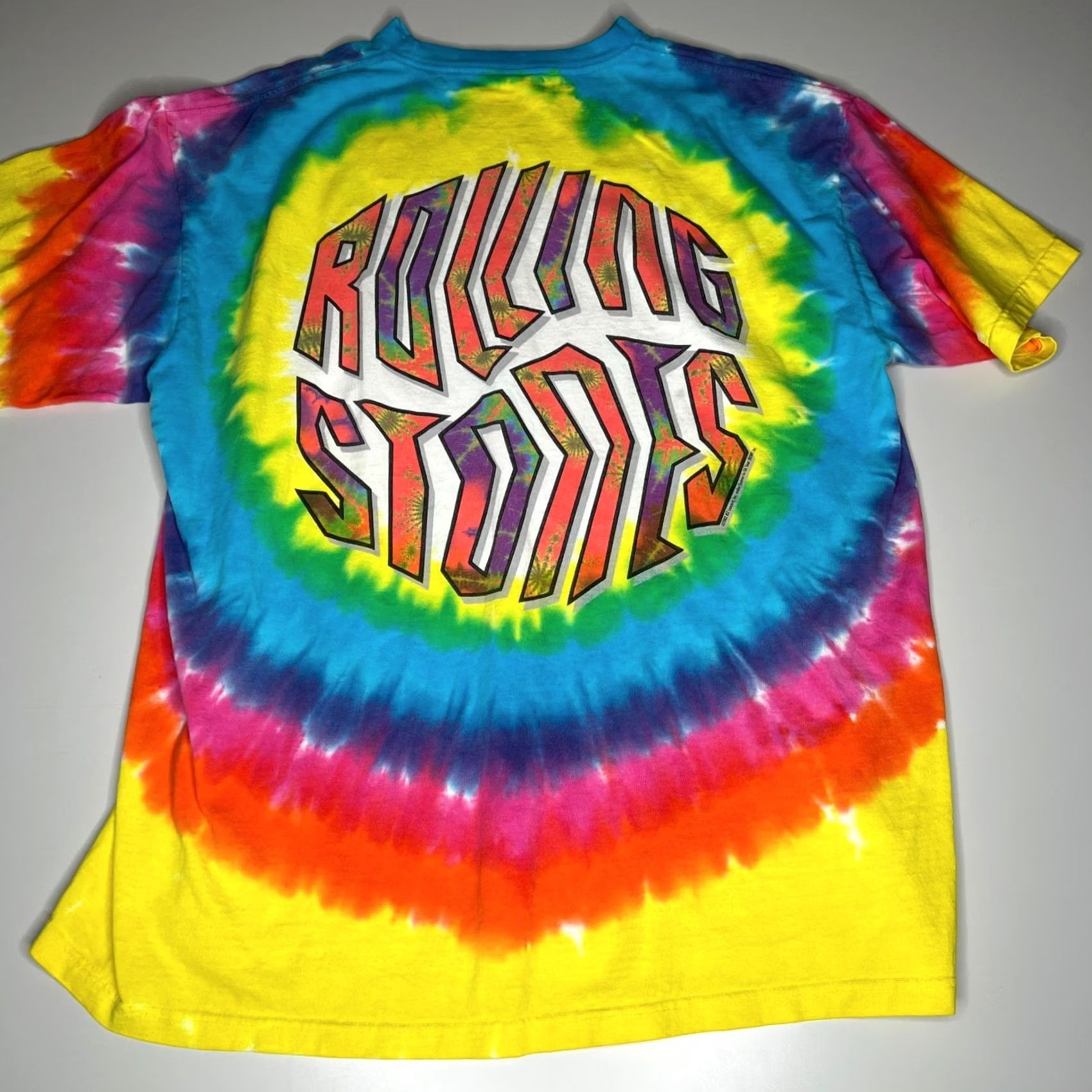 Liquid Blue Vintage 2002 Liquid Blue The Rolling Stones Tie-Dye Band Shirt XL 90s Y2K Size US XL / EU 56 / 4 - 5 Thumbnail