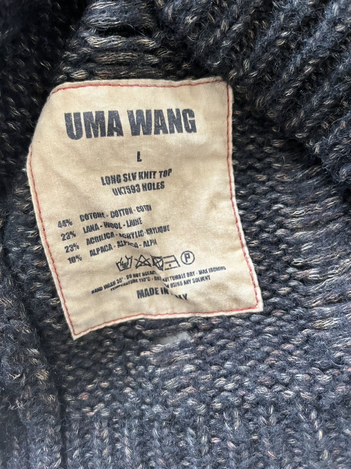 Uma Wang Uma Wang openwork knit Size US L / EU 52-54 / 3 - 5 Thumbnail