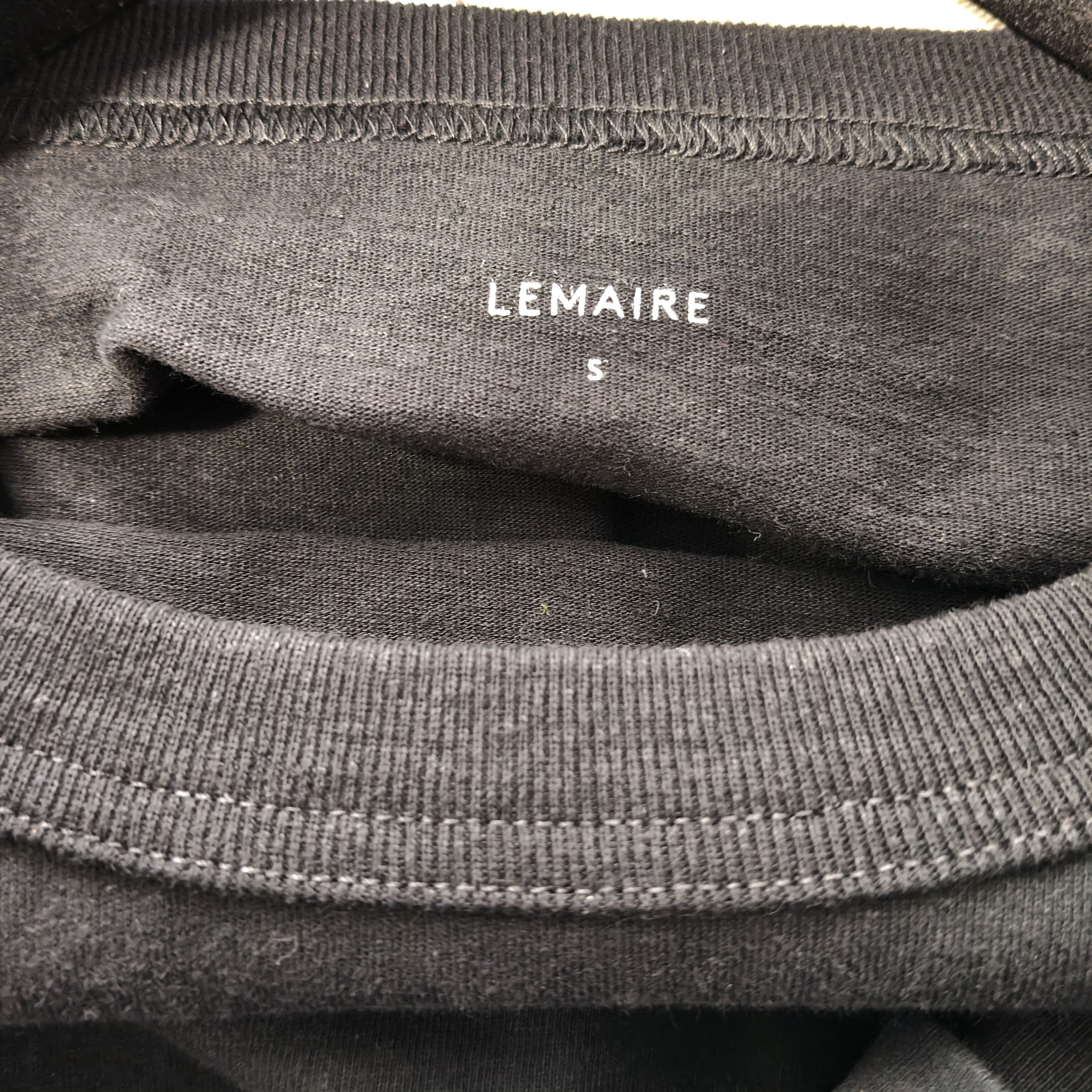 Lemaire Heavy cotton and linen t-shirt Size US S / EU 44-46 / 1 - 14 Thumbnail