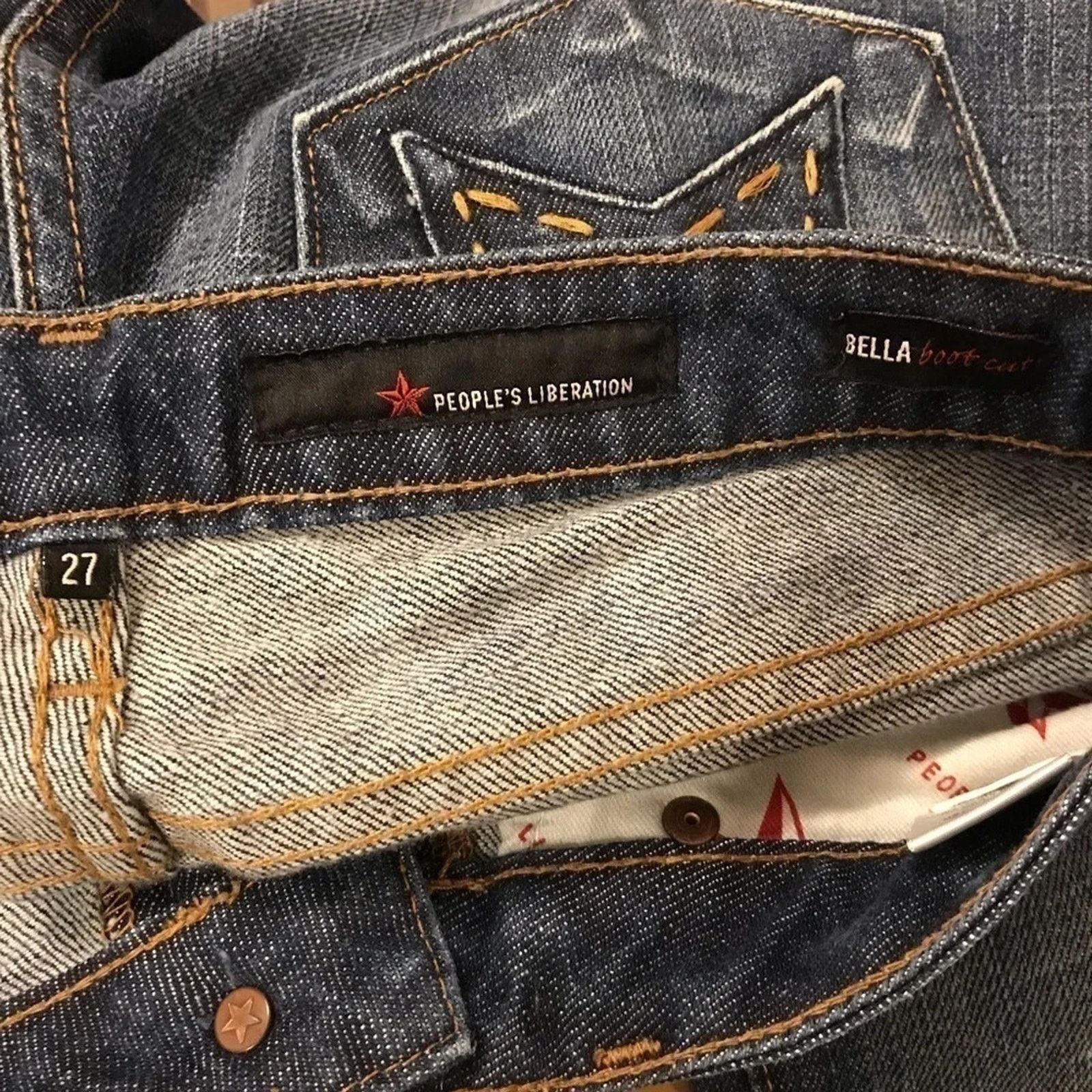 Anthropologie People’s Liberation Bella Bootcut Jeans Flare 27 Size 27" / US 4 / IT 40 - 3 Thumbnail