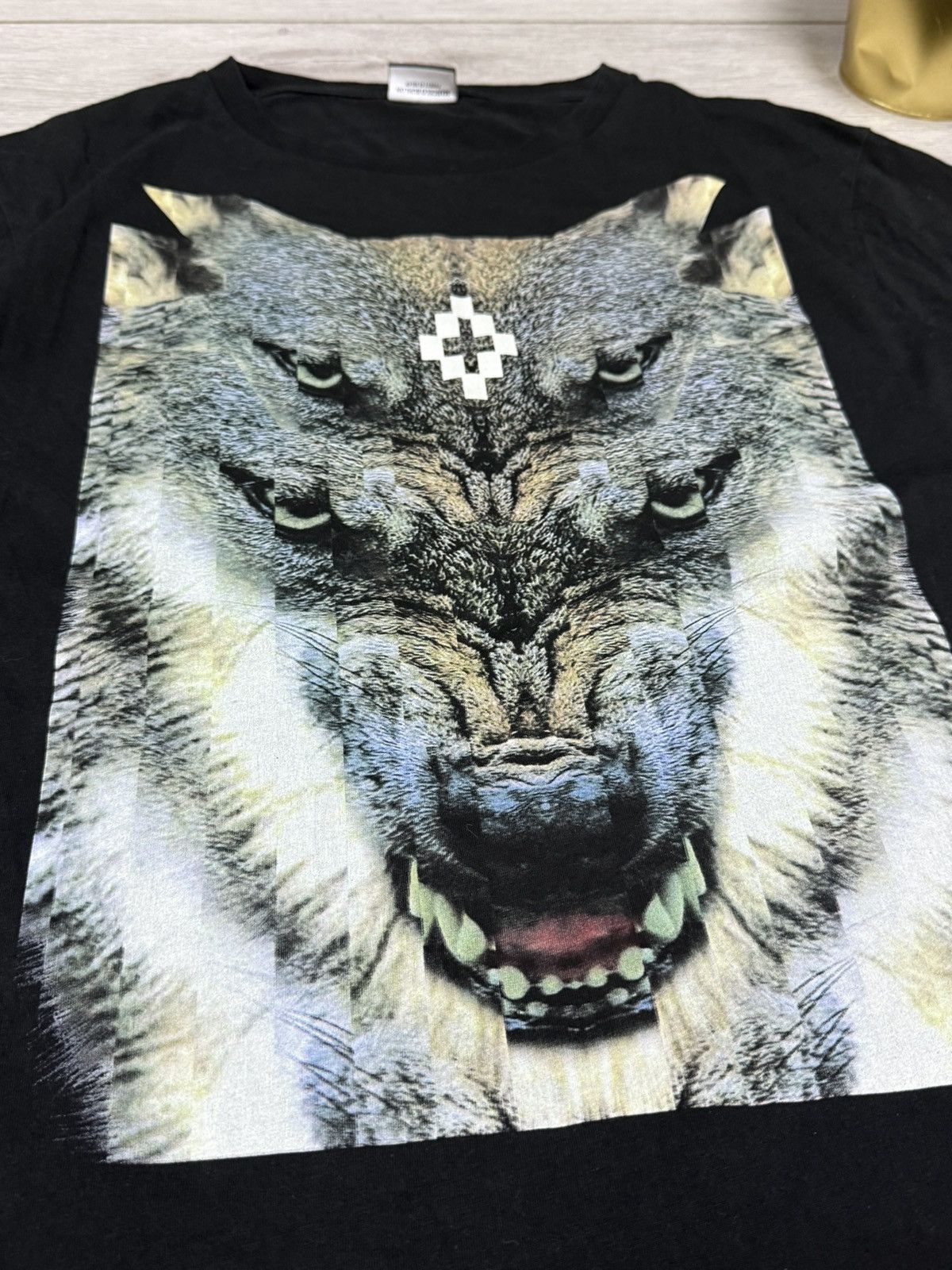 Marcelo Burlon Marcelo Burlon 🐺 rare unusual wolf tee shirt Size US L / EU 52-54 / 3 - 3 Thumbnail