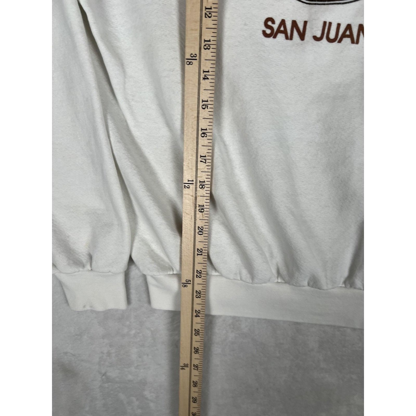 Hard Rock Cafe Vingtage Hard Rock Cafe San Juan Sweatshirt Mens Medium Whit Size US M / EU 48-50 / 2 - 6 Thumbnail