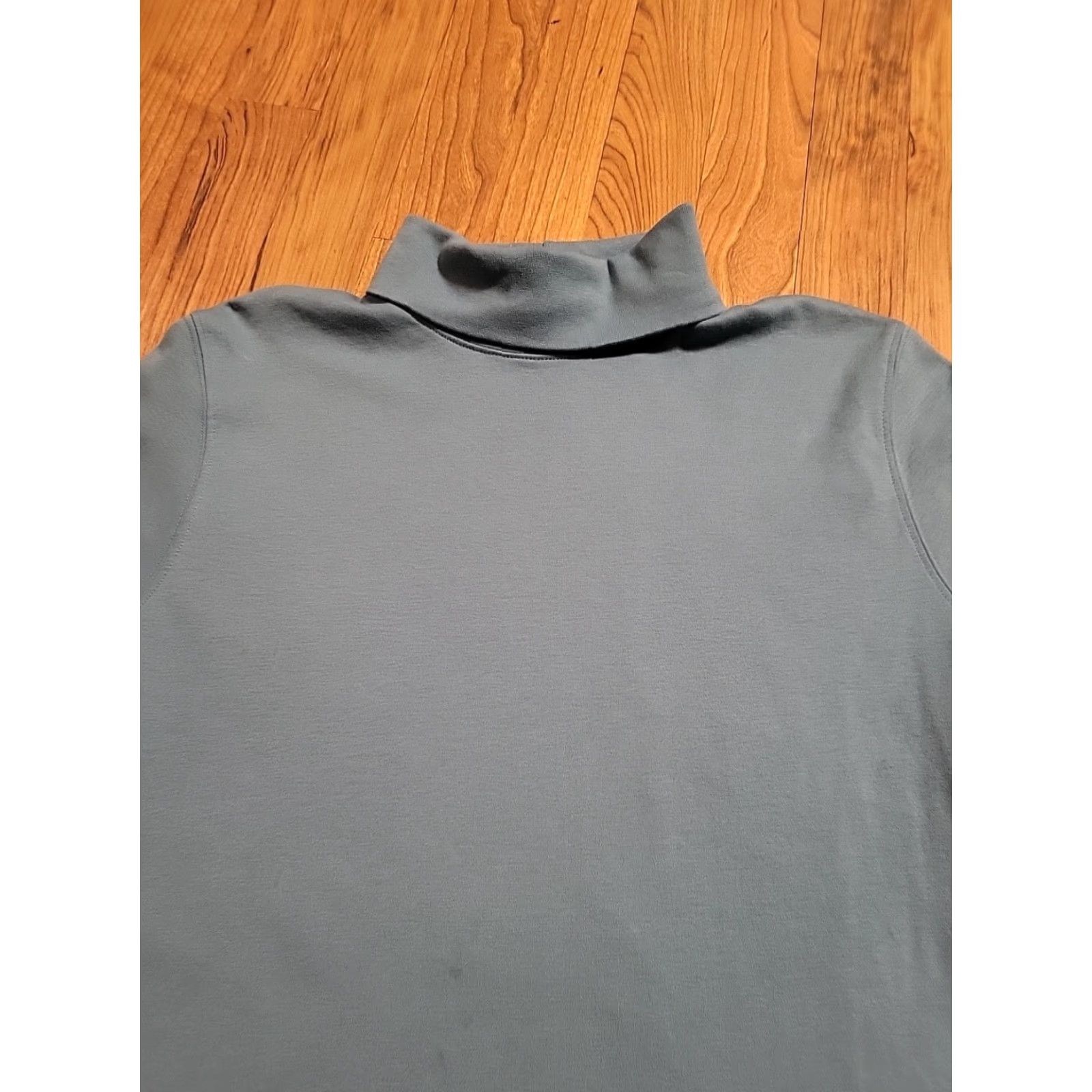 Vintage VINTAGE L.L. Bean Shirt Women's Lg-reg Green Longsleeve Turtleneck Cotton EUC Size L / US 10 / IT 46 - 2 Thumbnail