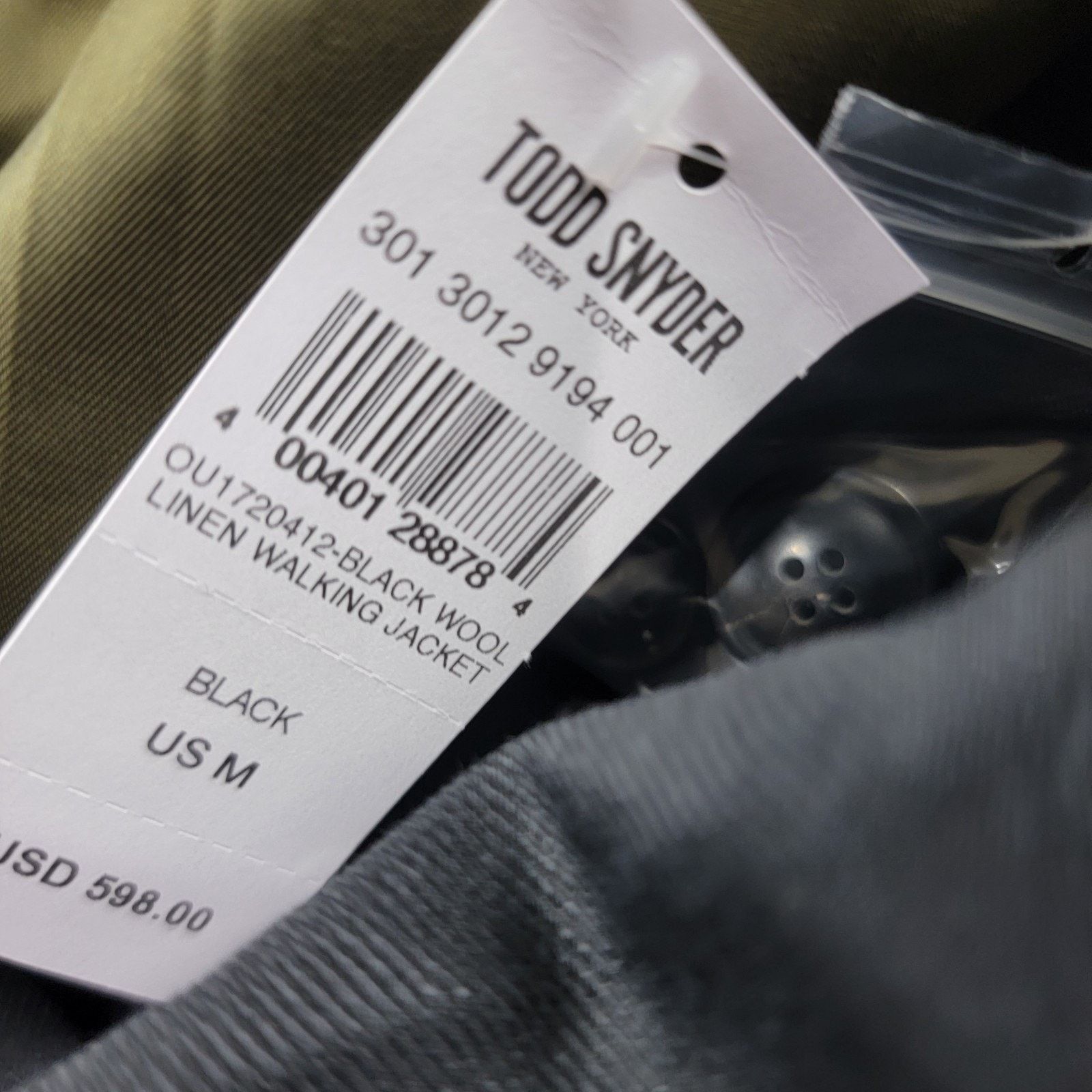 Todd Snyder Todd Snyder Italian Wool Linen Walking Jacket OU3212444 Size US M / EU 48-50 / 2 - 13 Thumbnail