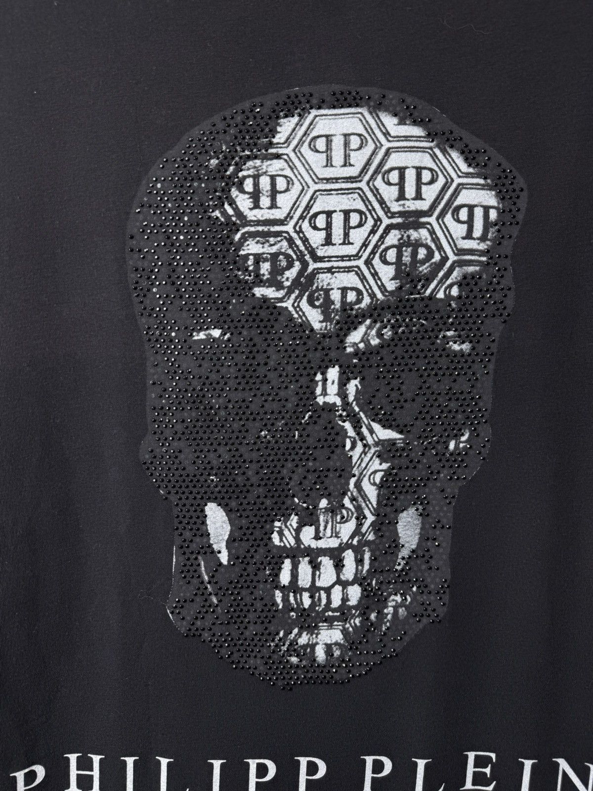 Philipp Plein Philipp Plein Rhinestone Skull T Shirt Size L / US 10 / IT 46 - 2 Thumbnail