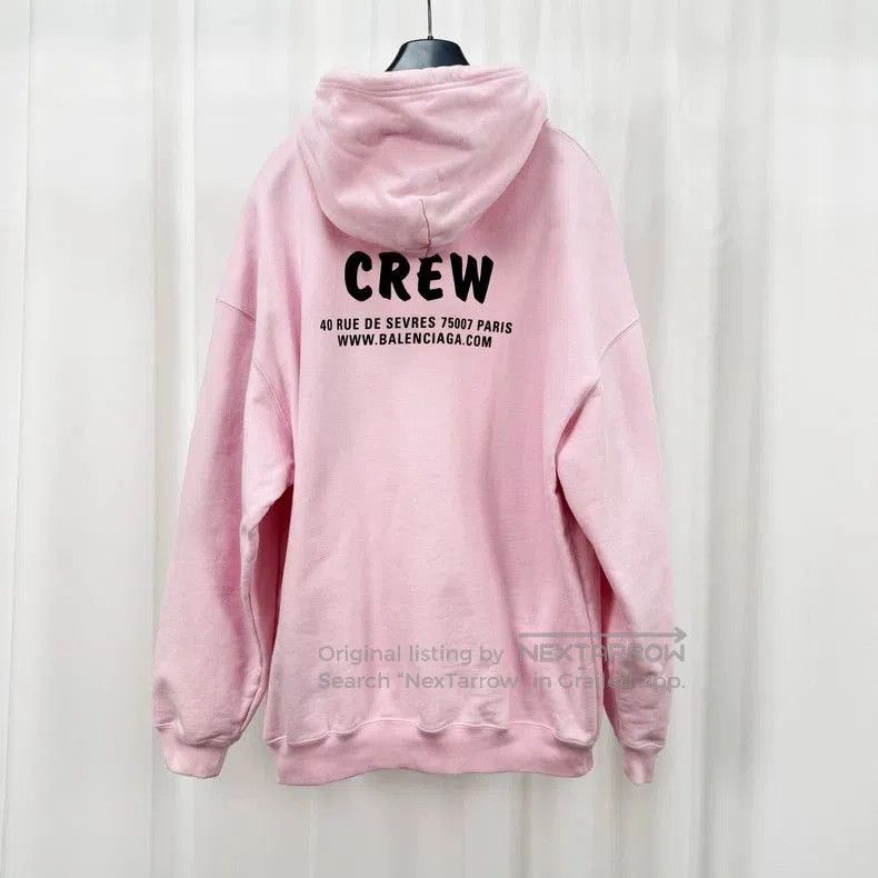 Balenciaga Balenciaga Crew Print Hoodie. Size US S / EU 44-46 / 1 - 2 Thumbnail