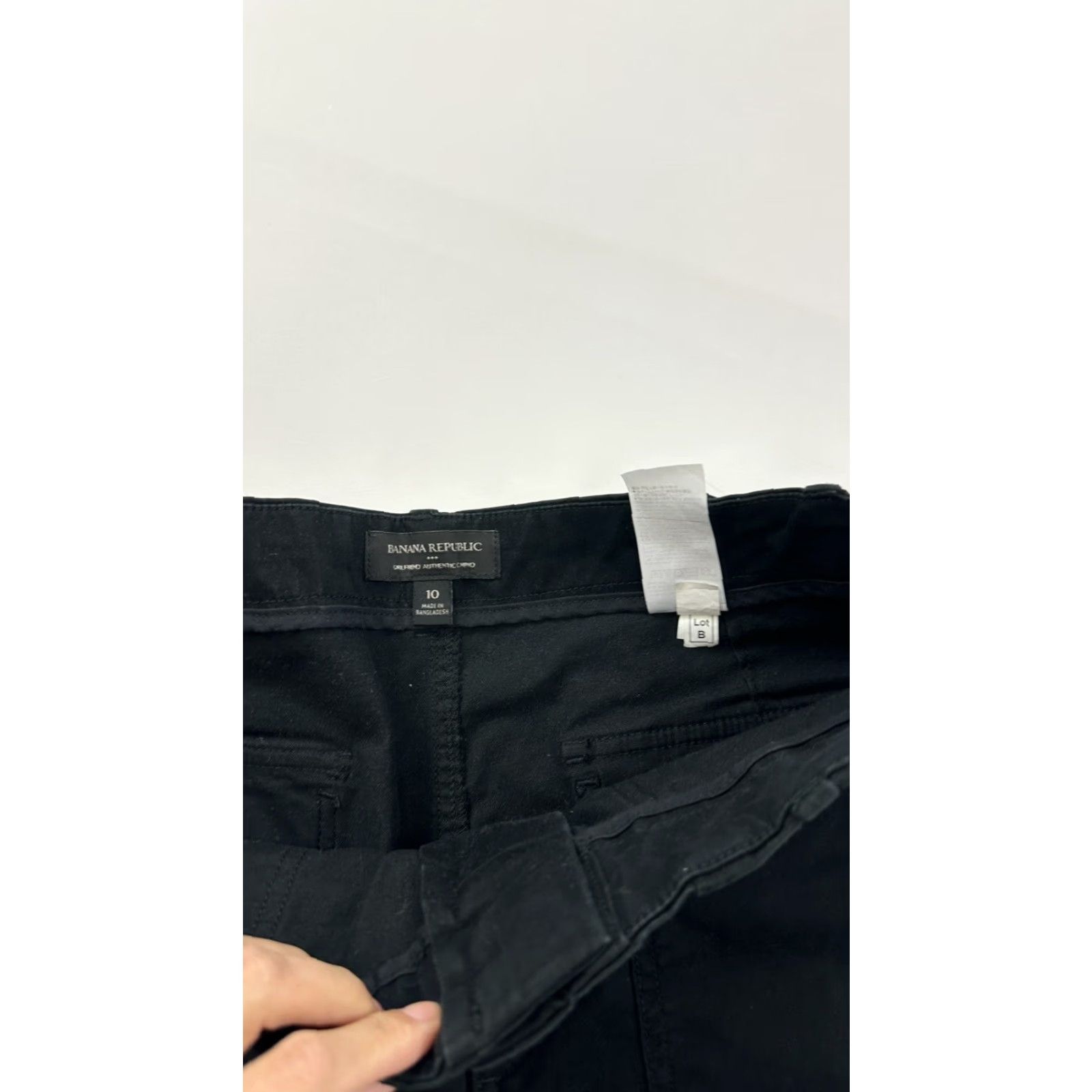 Banana Republic Banana Republic Pants Women’s 10 Black Flap Pockets Size 32" / US 10 / IT 46 - 6 Thumbnail