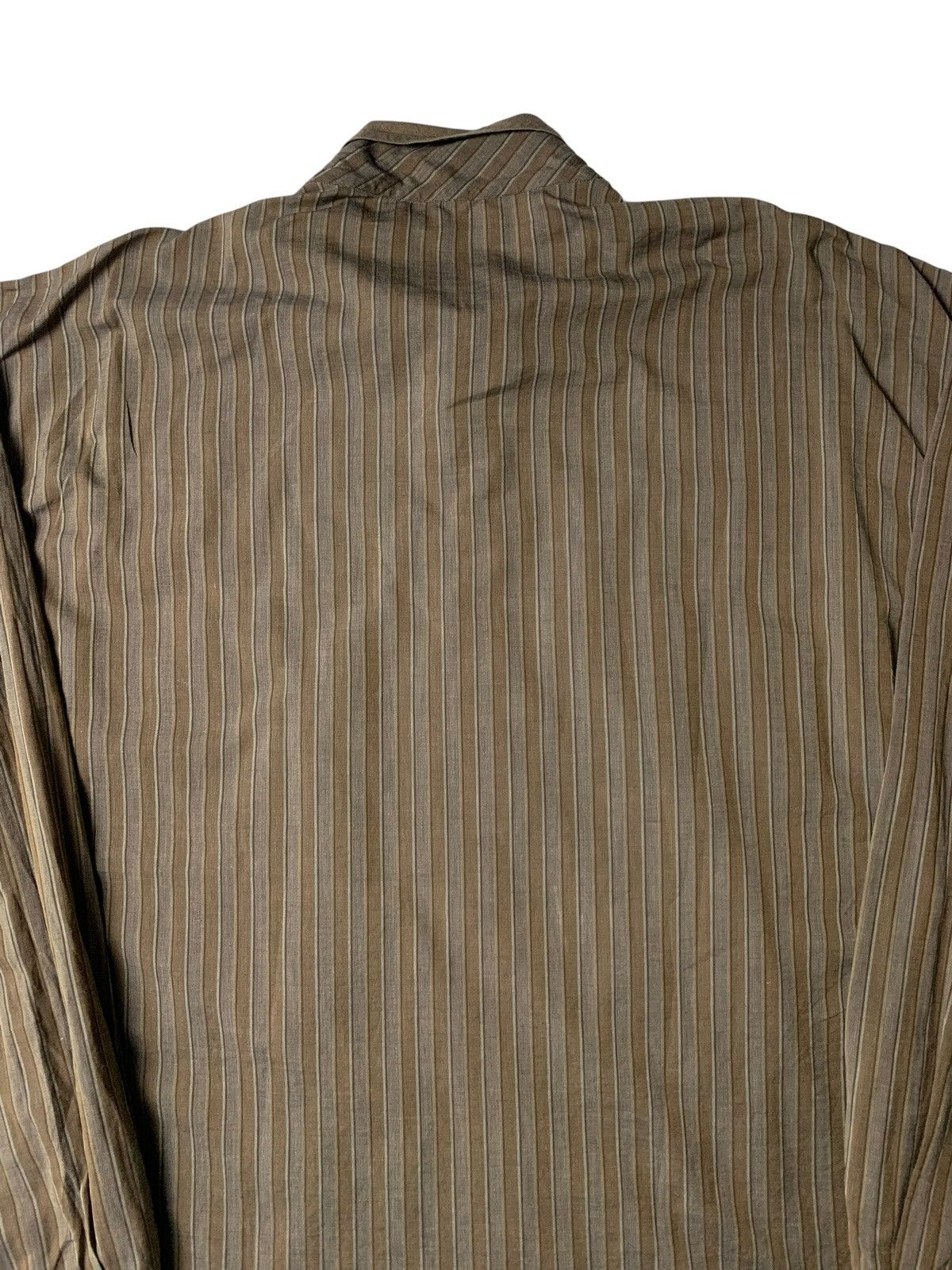 Versace 1980s Gianni Versace Double Big Pocket Stripe Shirt Size US L / EU 52-54 / 3 - 9 Thumbnail