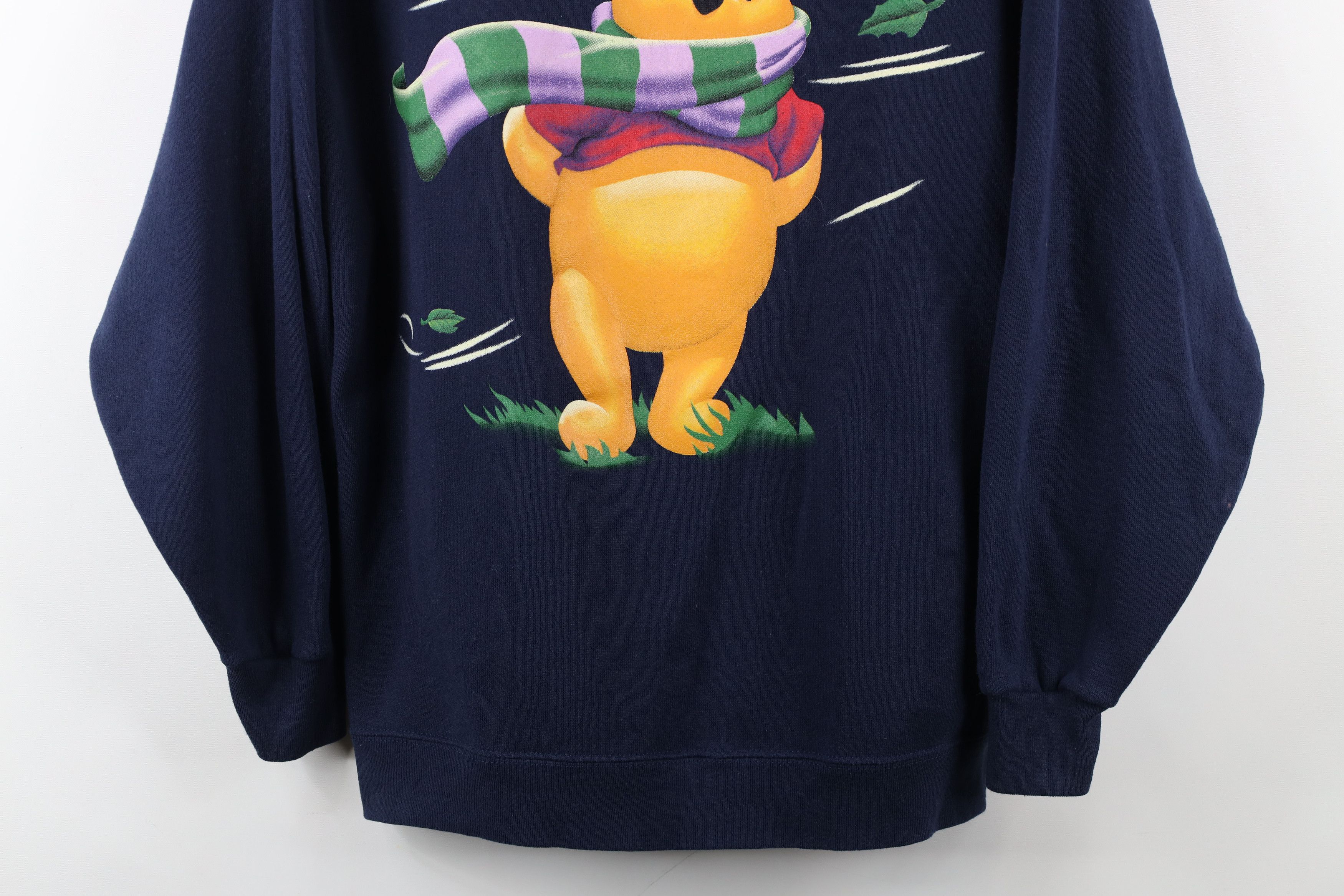 Disney × Vintage Vintage 90s Disney Winnie the Pooh Christmas Sweatshirt Size M / US 6-8 / IT 42-44 - 3 Thumbnail