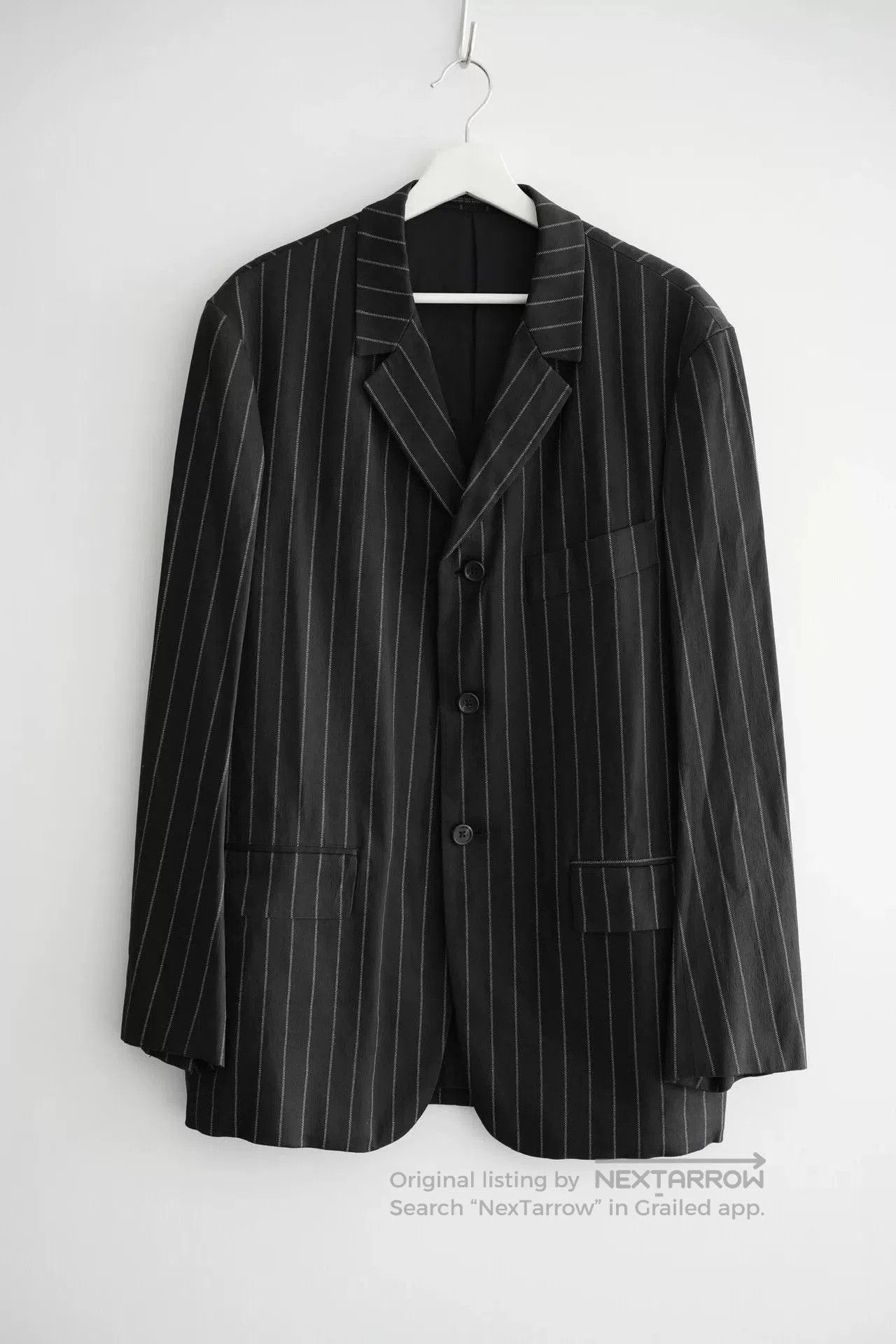 Yohji Yamamoto Yohji Yamamoto 1997 Striped Suit Jacket. Size US S / EU 44-46 / 1 - 1 Thumbnail