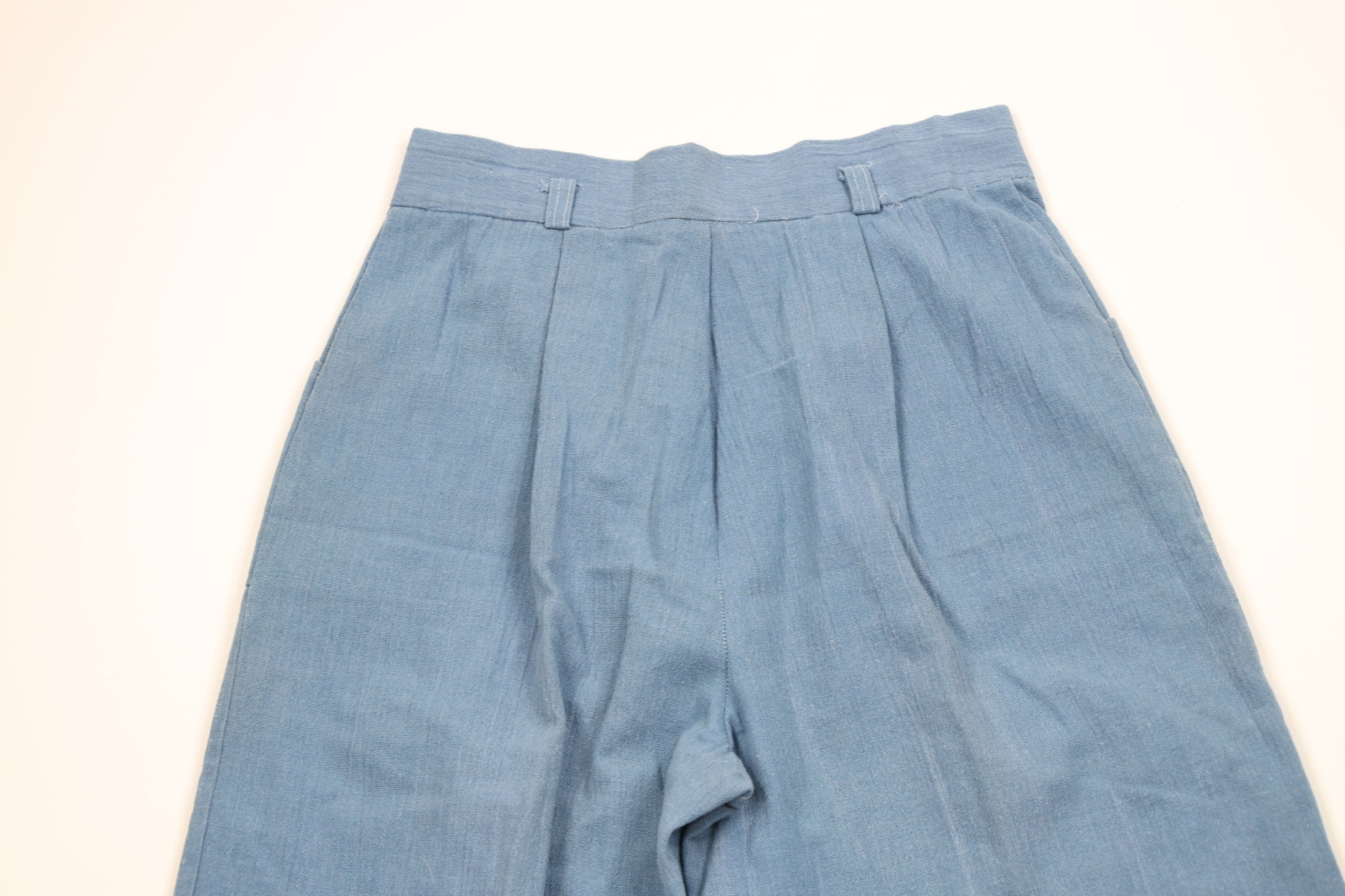Vintage Vintage 60s 70s Streetwear Bell Bottoms Pants Blue USA Size 27" / US 4 / IT 40 - 11 Thumbnail