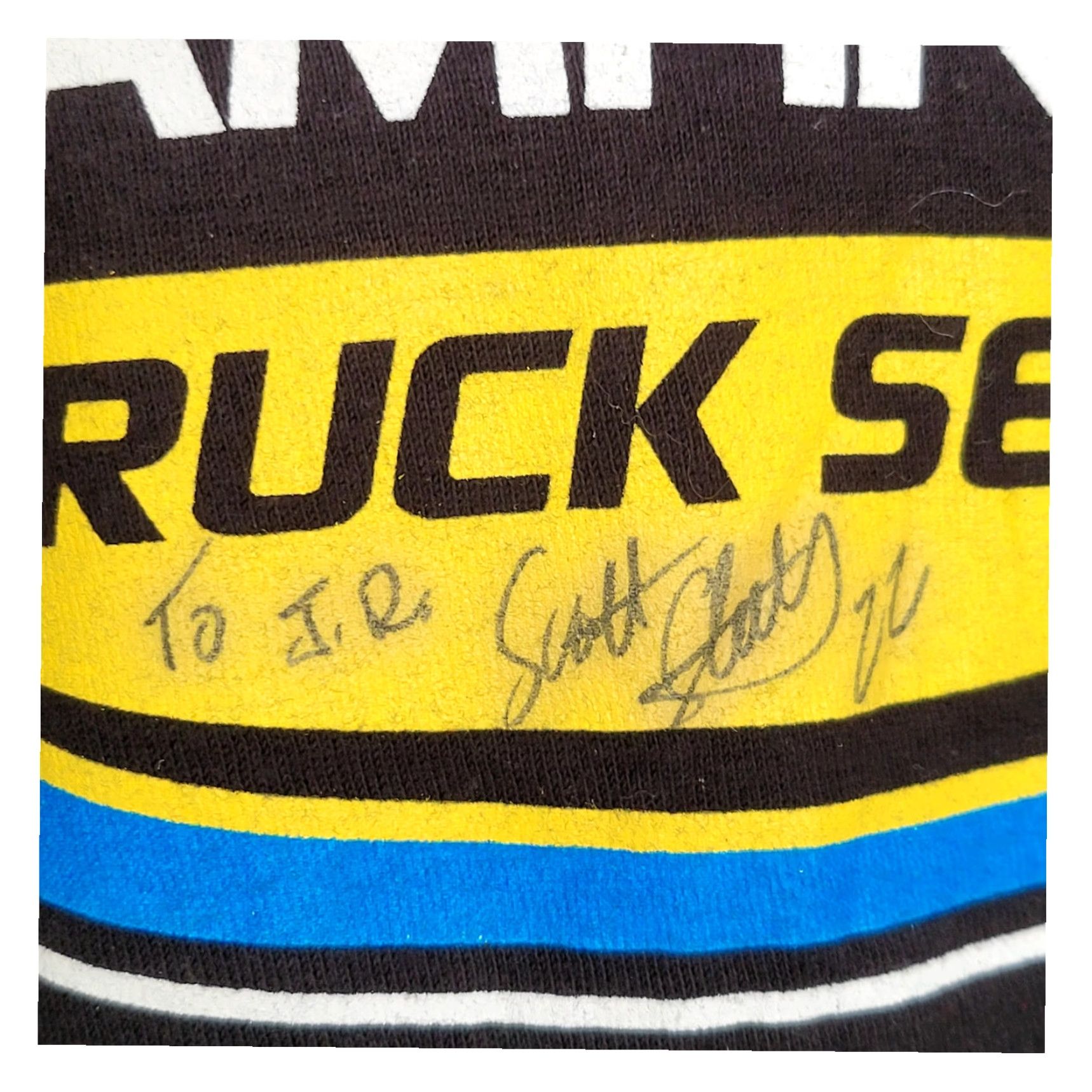 NASCAR NASCAR Camping World Truck Series T-Shirt M Black Signed by Scott Speed 2013 Size US M / EU 48-50 / 2 - 4 Thumbnail