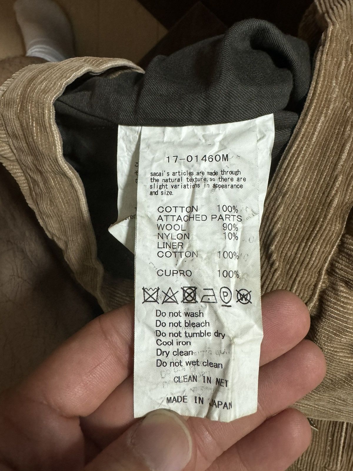 Sacai Sacai corduroy work jacket Size US M / EU 48-50 / 2 - 8 Thumbnail