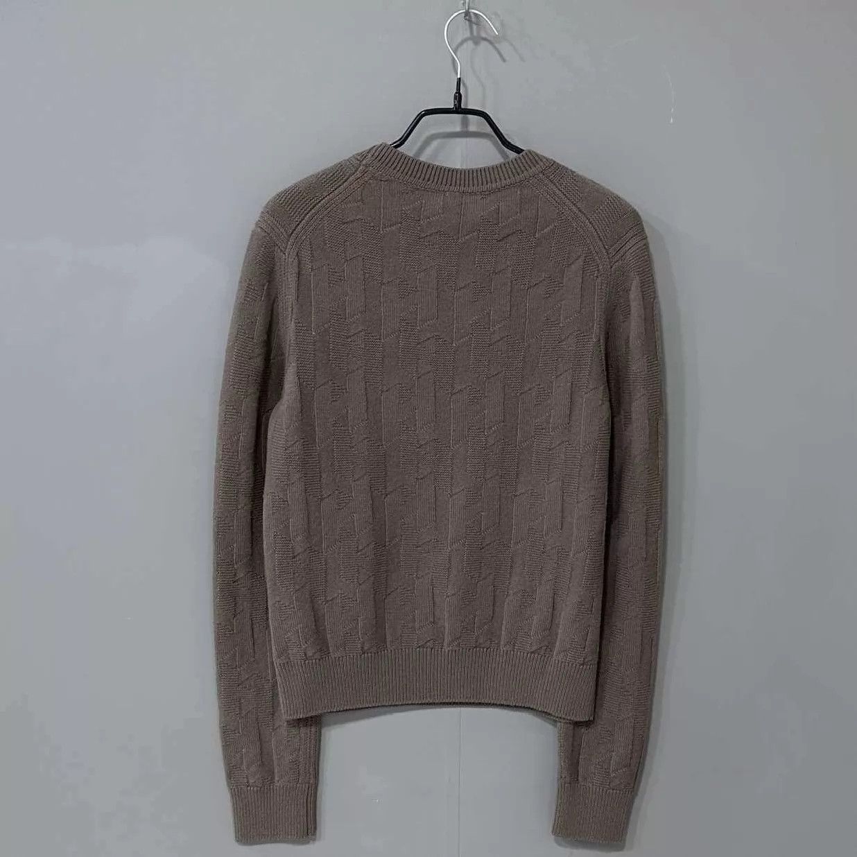 Hermes HERMES Brown Wool Twill H Sweater 36 Size XS / US 0-2 / IT 36-38 - 3 Thumbnail