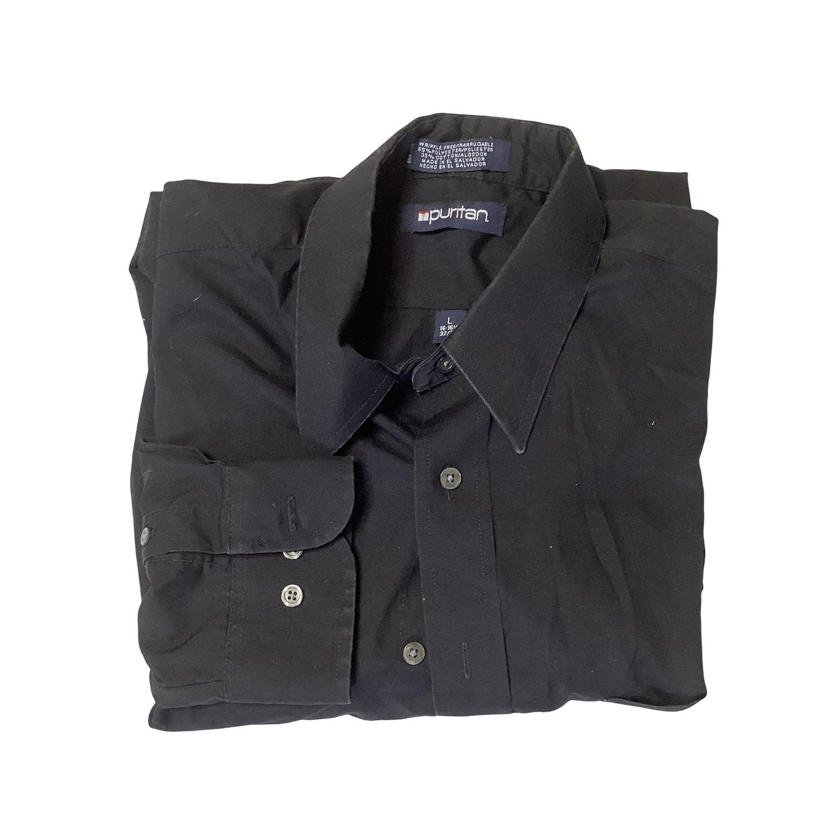 Puritan Puritan Black Dress Shirt Size US L / EU 52-54 / 3 - 1 Thumbnail