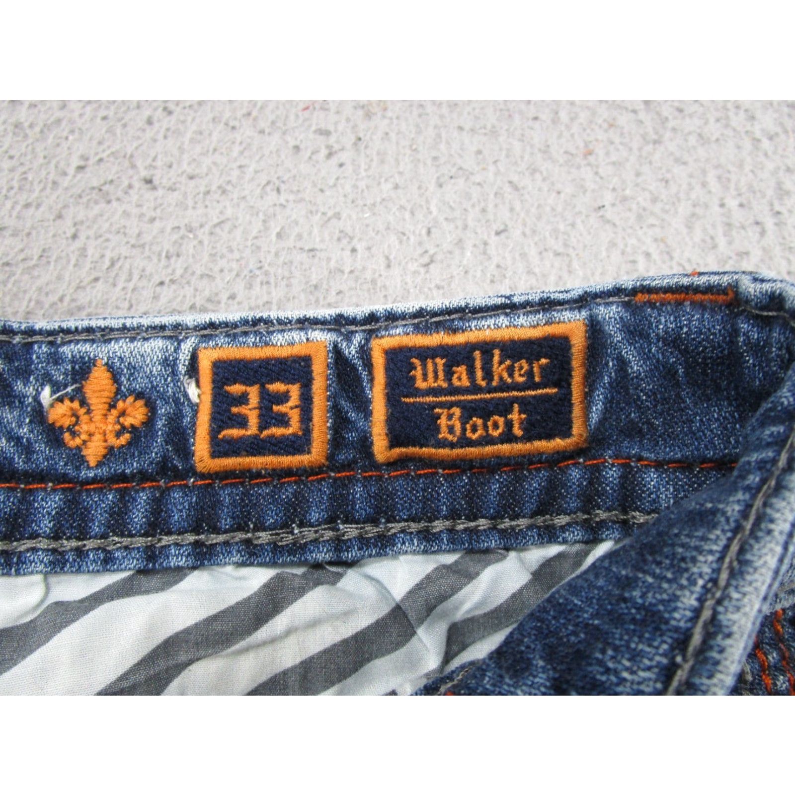 Vintage Rock Revival Men’s Jeans Bootcut Blue 33 Size Cut Offs Size US 33 - 2 Thumbnail