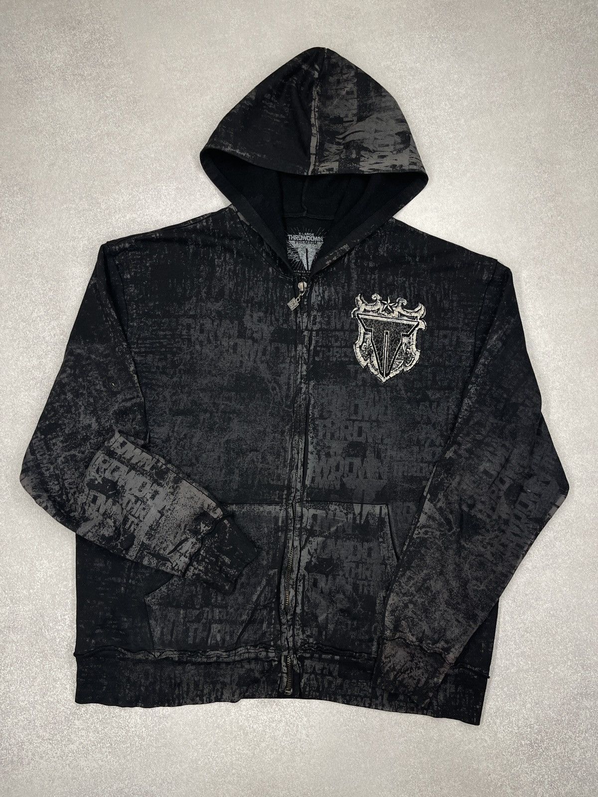 Affliction Affliction Throwdown Premium MMA Hoodie Full Print Big Logo Size US XL / EU 56 / 4 - 7 Thumbnail