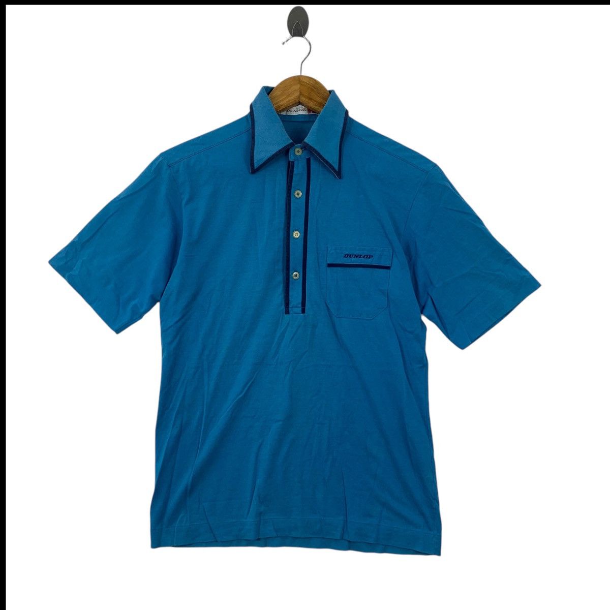 Dunlop Vintage 80’ DUNLOP MOTORSPORT RACING Polo Tee Shirt Top Size US M / EU 48-50 / 2 - 1 Thumbnail