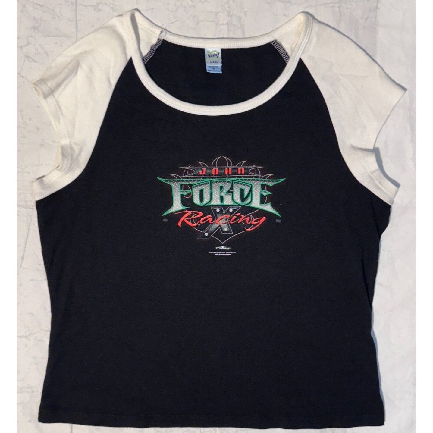 Vintage John Force Racing Vintage Y2K Logo Biker Tshirt - Small Shor Size S / US 4 / IT 40 - 1 Thumbnail