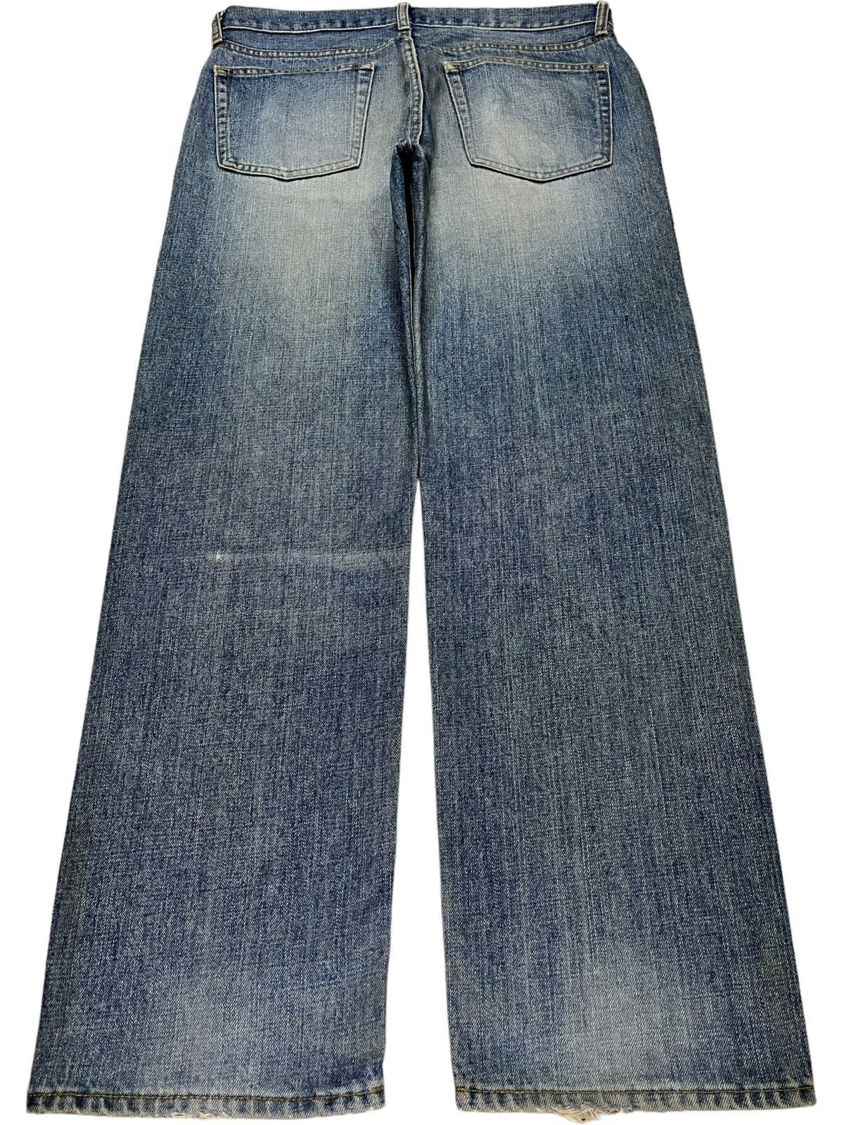 Japanese Brand × Uniqlo Vintage Japanese Uniqlo Mud Wash Distressed Baggy jeans Size US 34 / EU 50 - 2 Thumbnail
