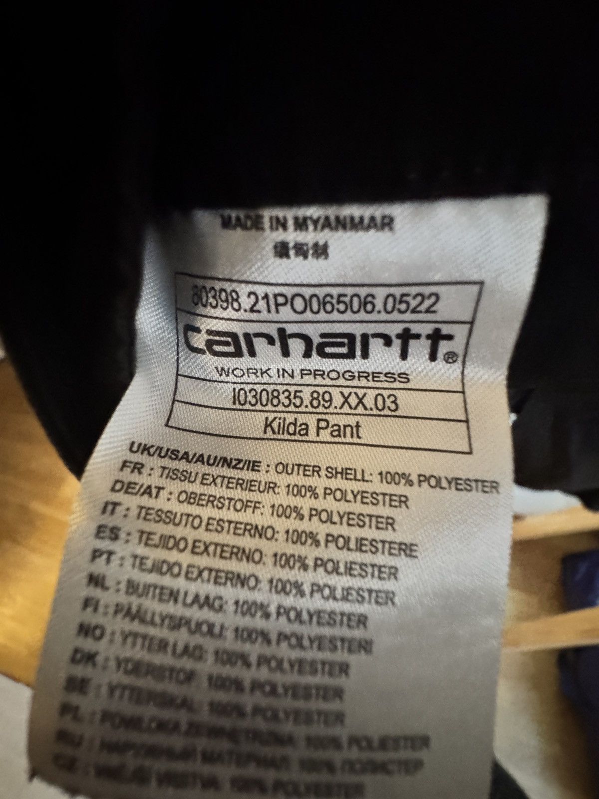 Carhartt Wip Carhart Wip black cargo pants Size US 36 / EU 52 - 4 Thumbnail